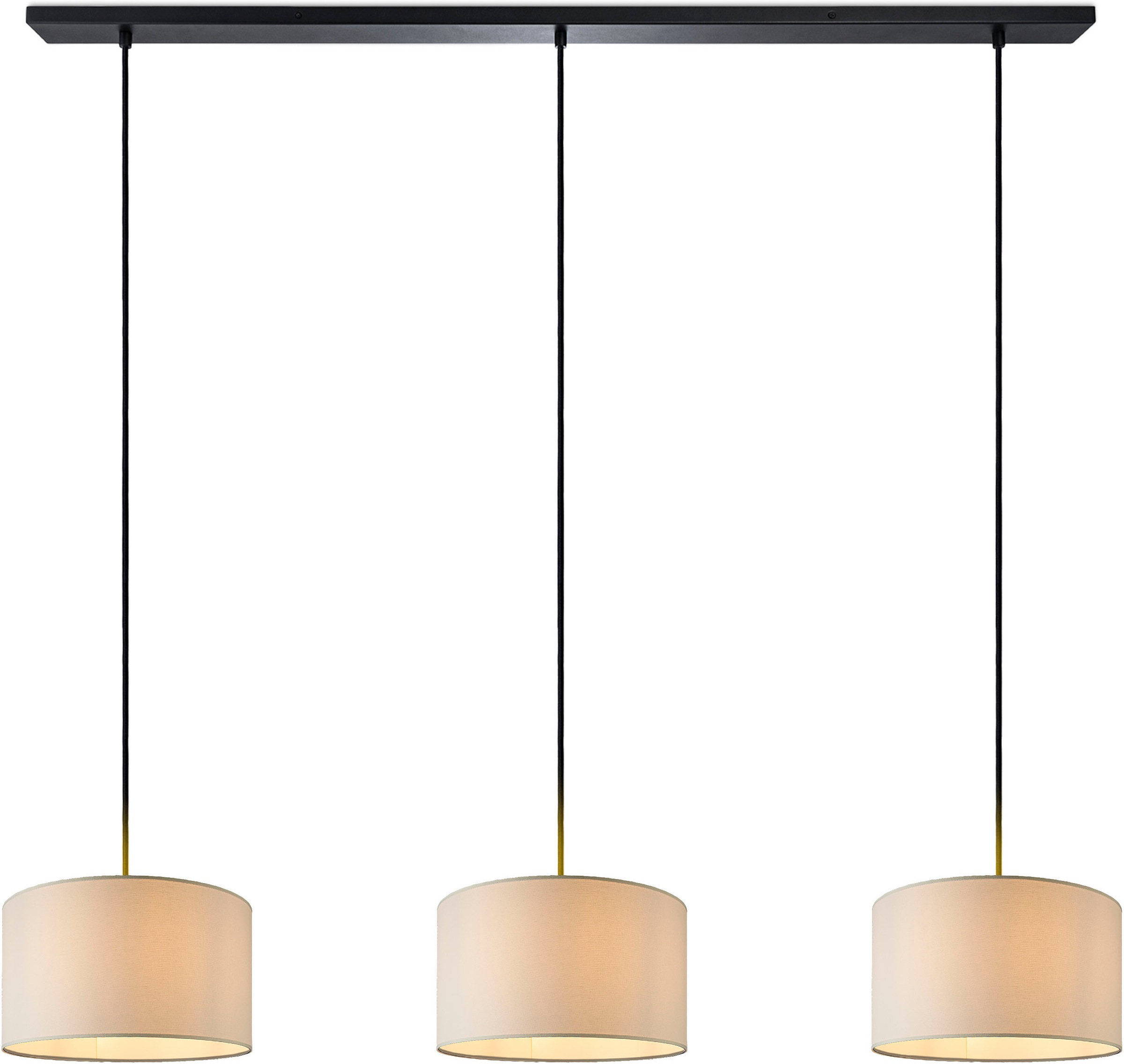 Paco Home Pendelleuchte »HUGO CANVAS UNI COLOR«, Leuchtmittel E27 | ohne Leuchtmittel, Pendelleuchte Wohnzimmer Hängelampe Esszimmer Lampenschirm E27 Uni