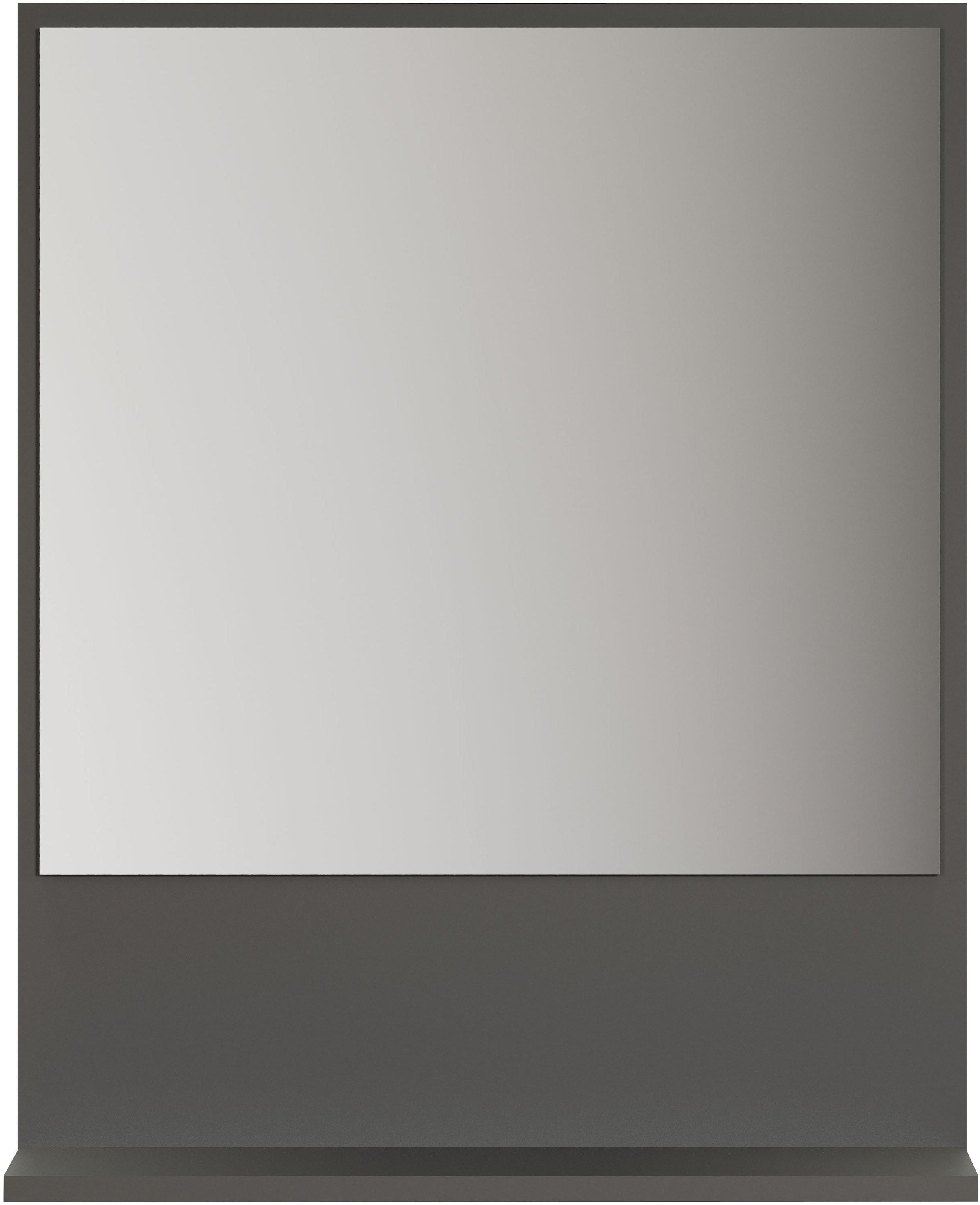welltime Badspiegel »Amrum«, (1 St.), Eleganter Badezimmerspiegel mit Ablage - Maße (B/T/H) 60-80/14/74 cm