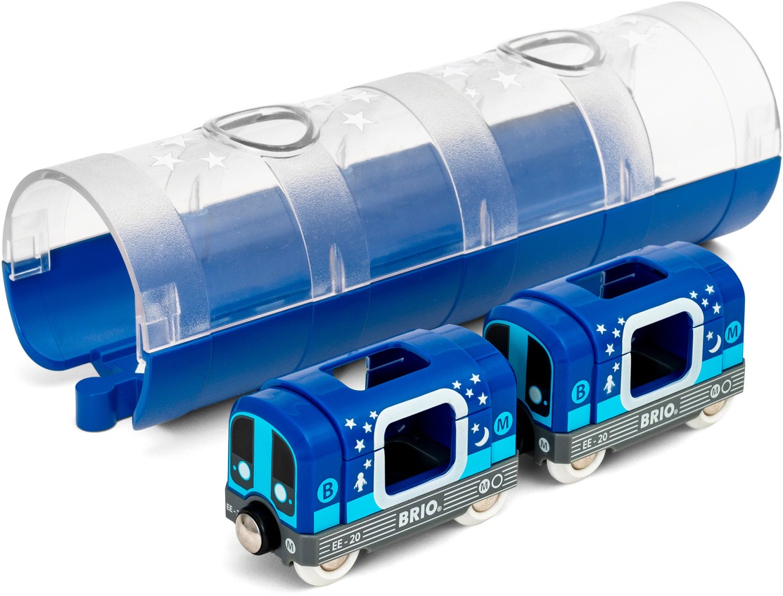 BRIO® Spielzeug-Zug »BRIO® WORLD, Tunnelbox U-Bahn«, leuchtet im Dunkeln
