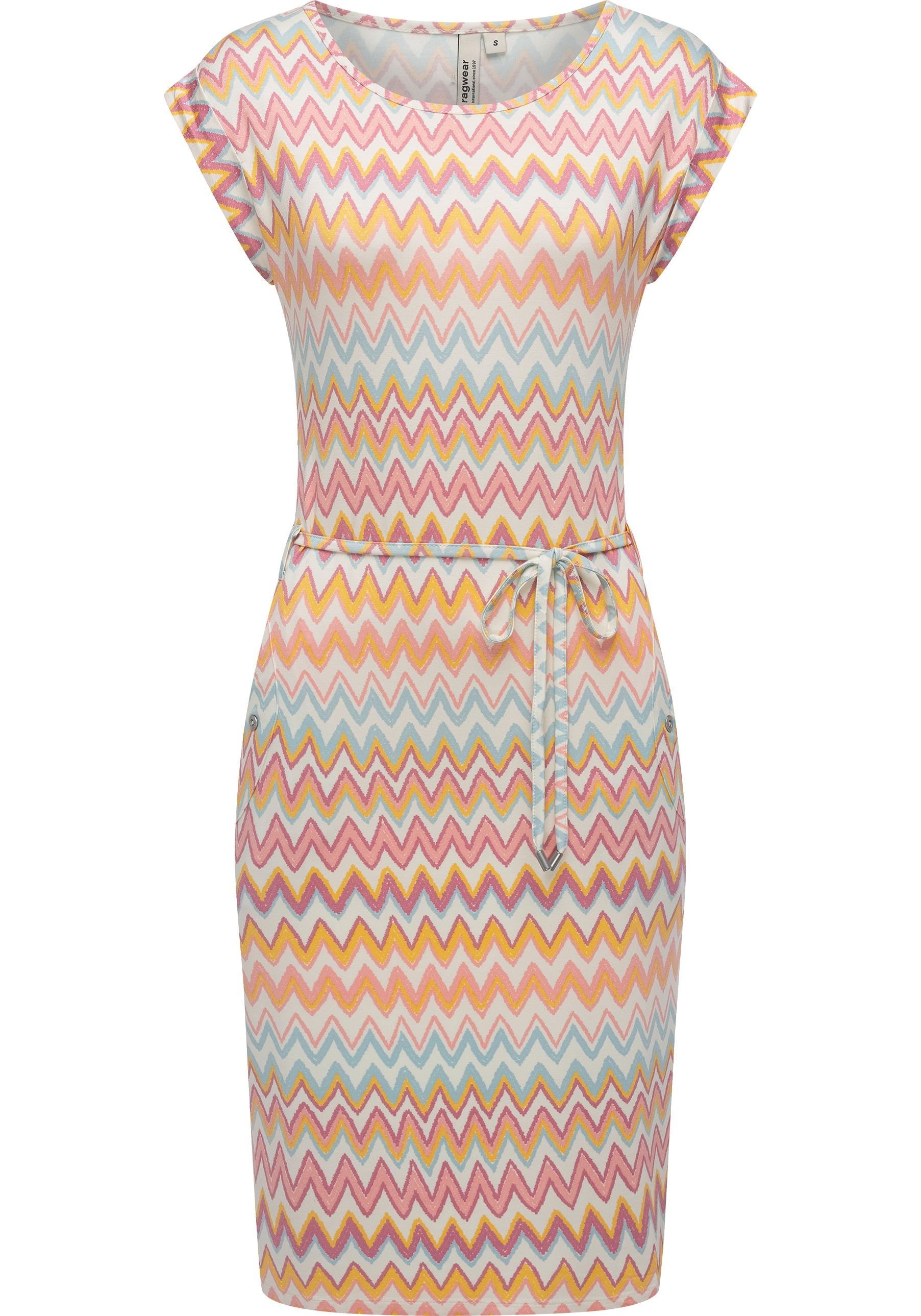 Ragwear Sommerkleid "Taggien Print" Eingrifftaschen Leichtes, bequemes Midi günstig online kaufen