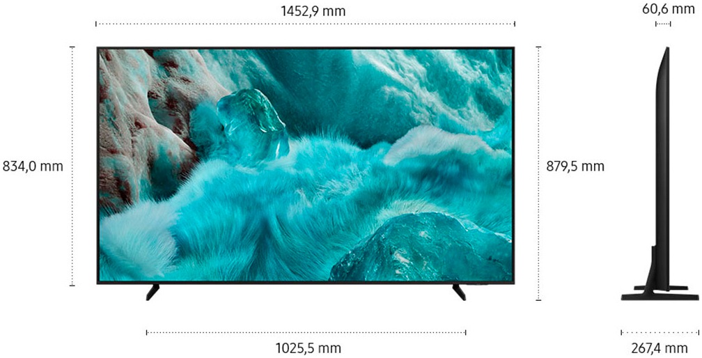 Samsung QLED-Fernseher »GQ65Q7FAAU«, 4K Ultra HD, Smart-TV, Quantum HDR, Knox Security, Art Store, 3D Sound, Gaming Hub, AI TV