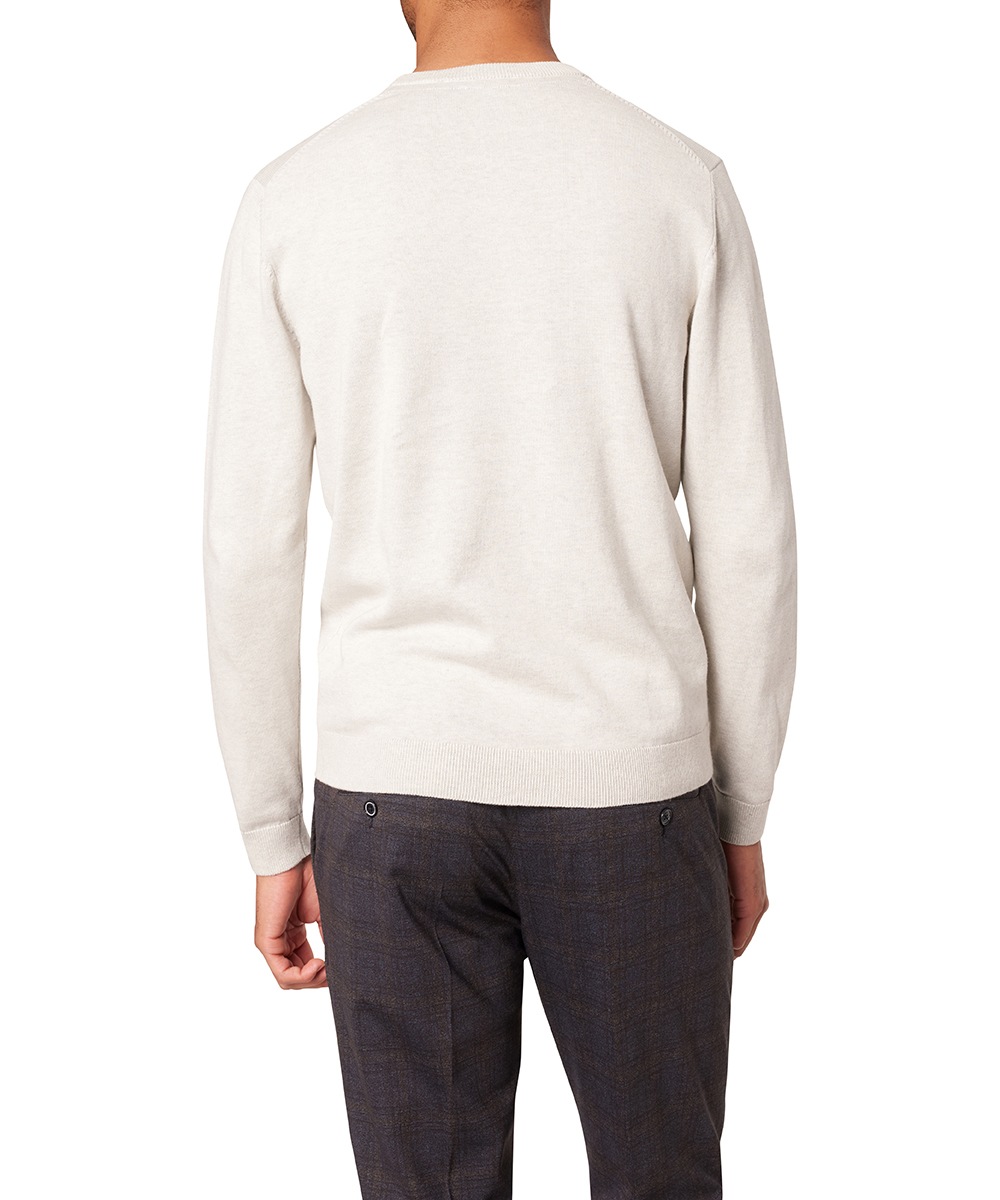 Pierre Cardin Rundhalspullover "Strick RH" mit Rippbündchen günstig online kaufen