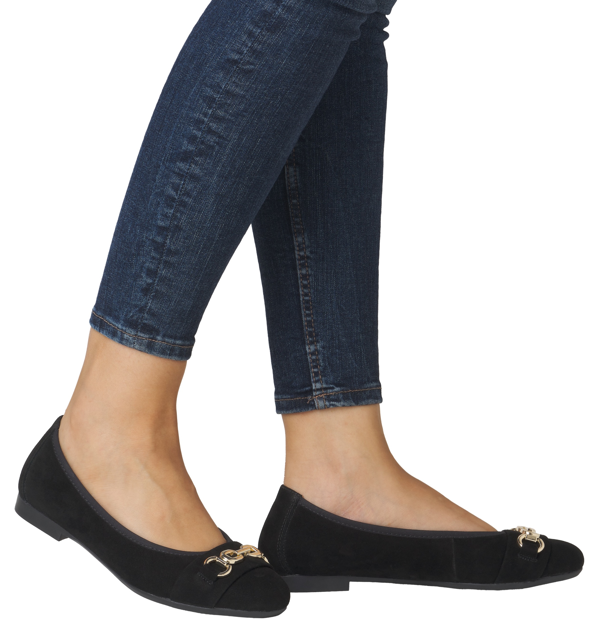 Remonte Ballerina, Blockabsatz, Pumps, Businessschuh mit Schmuckspange