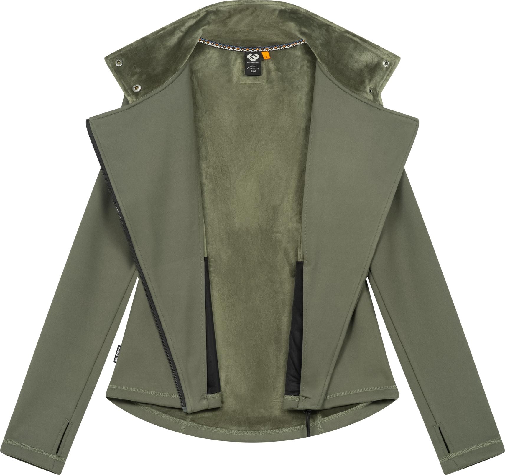 Ragwear Sweatjacke »Saskie«, Modische Damen Kapuzenjacke mit kuschlig weichem Innenfutter