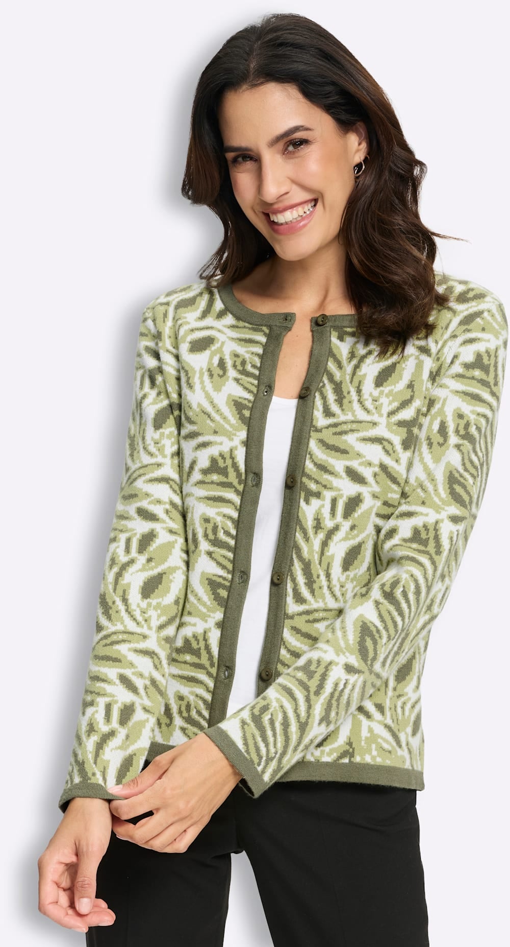 Inspirationen Jacquardstrickjacke