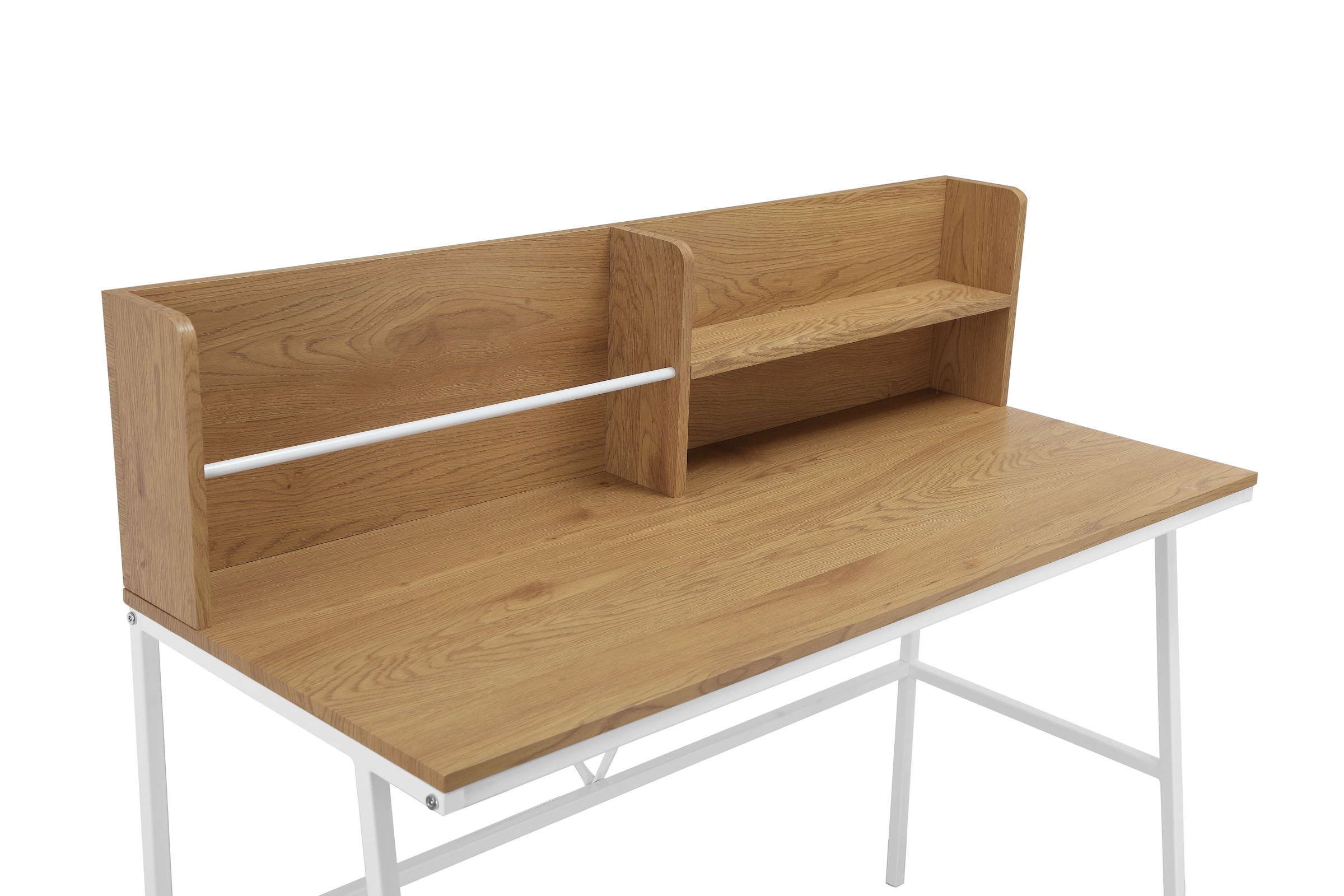 INOSIGN Schreibtisch »Jaxson«, (1 St.), weißes Gestell aus Metall, Breite 120 cm