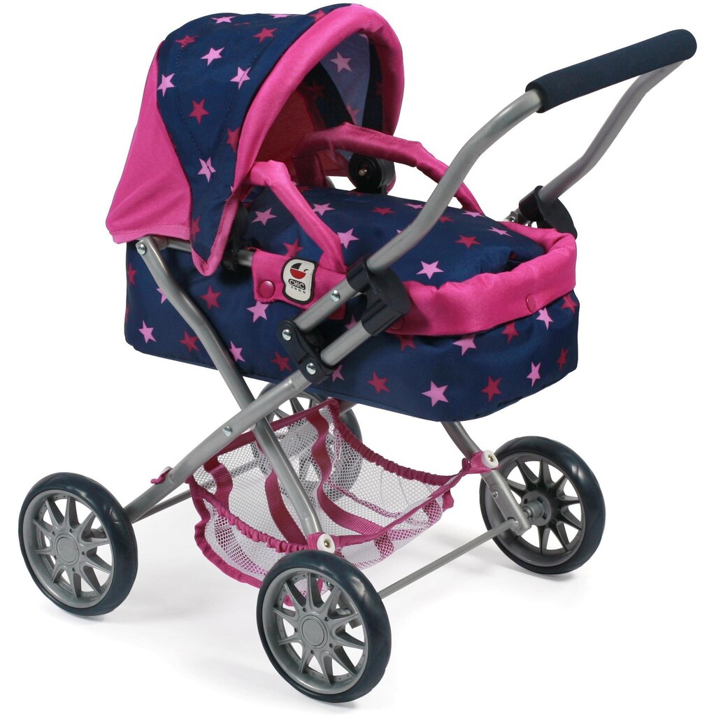 CHIC2000 Puppenwagen »Mini-Kuschelwagen Smarty, Stars marine«, mit herausnehmbarer Tragetasche