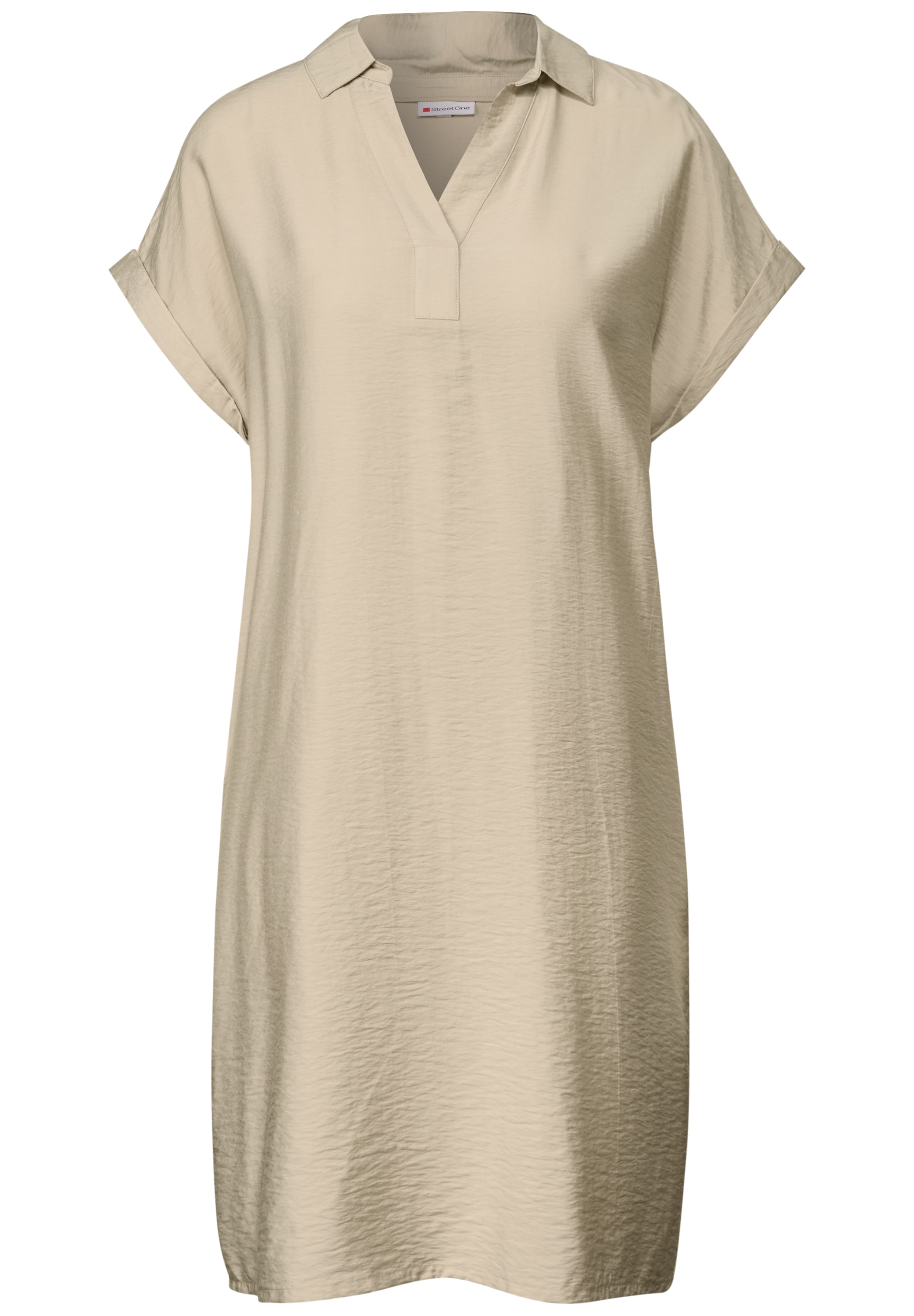 STREET ONE Shirtkleid, in Unifarbe