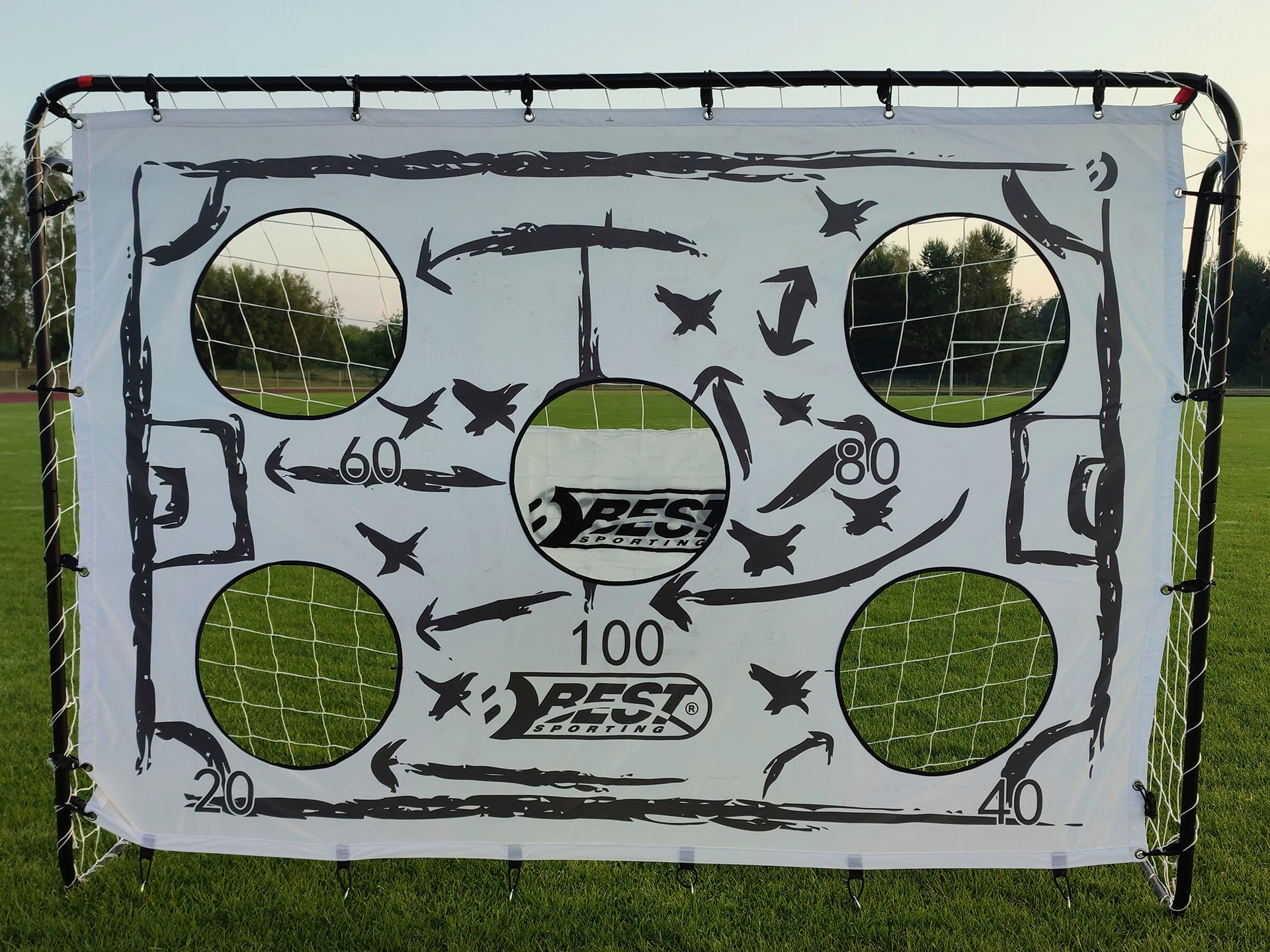 Best Sporting Fußballtor »Fußballtor TAKTIK«, (Set, 4 St., inklusive Torwand, Ball und Ballpumpe)