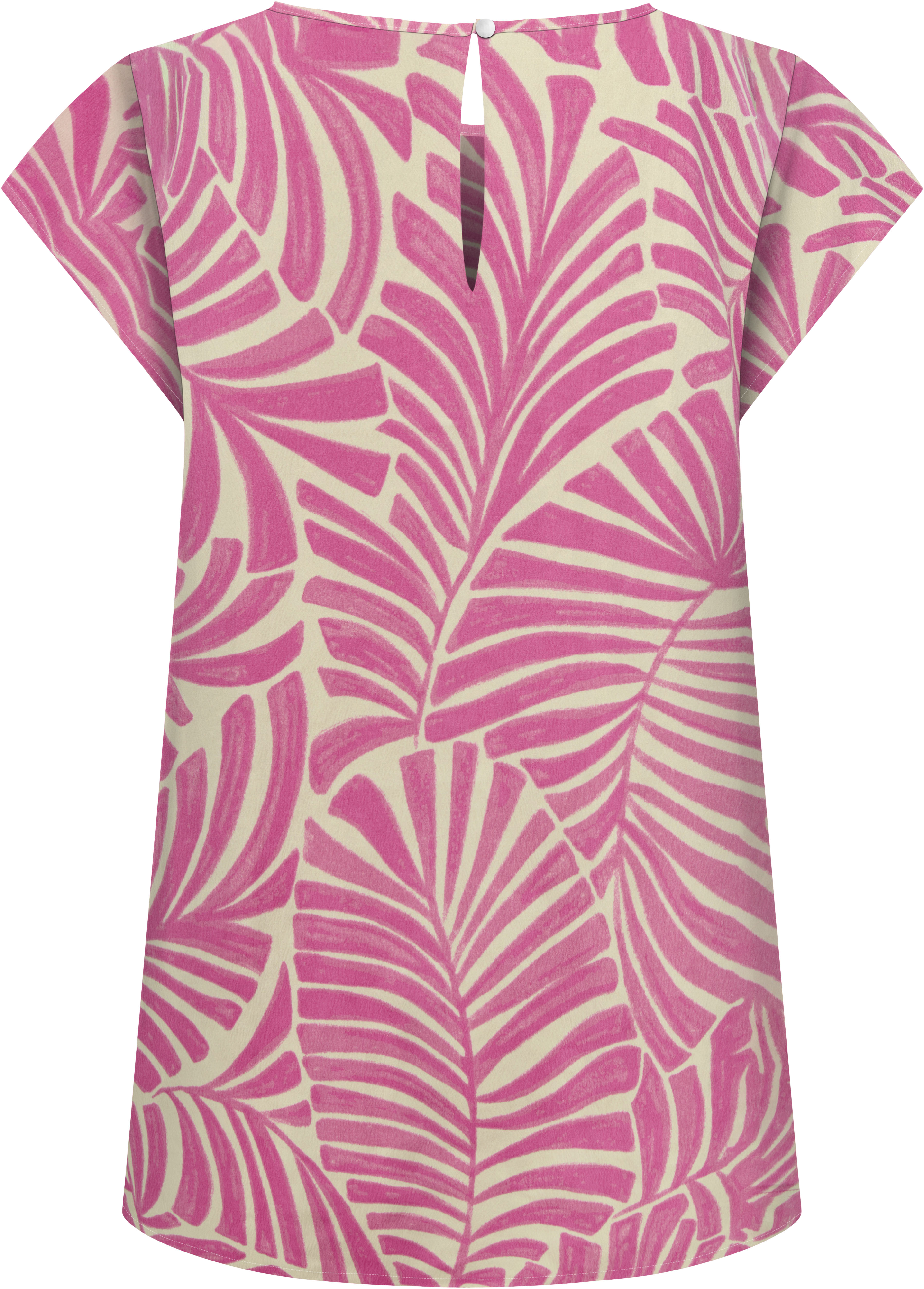 Thumbnail - ONLY Shirtbluse "ONLNOVA LIFE S/S TOP AOP PTM" Viskose, regular fit, Rundhals