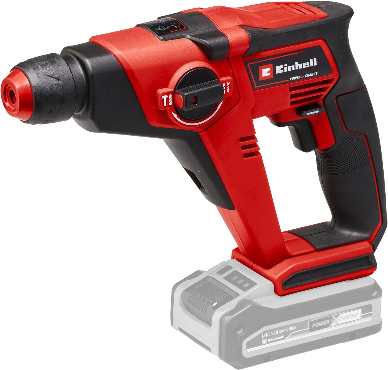 EINHELL Akku-Bohrhammer "TE-HD 18/12 Li - Solo", B:78mm H:208mm L:288mm, schwarz, Bohrmaschinen, ohne Akku und Ladegerät