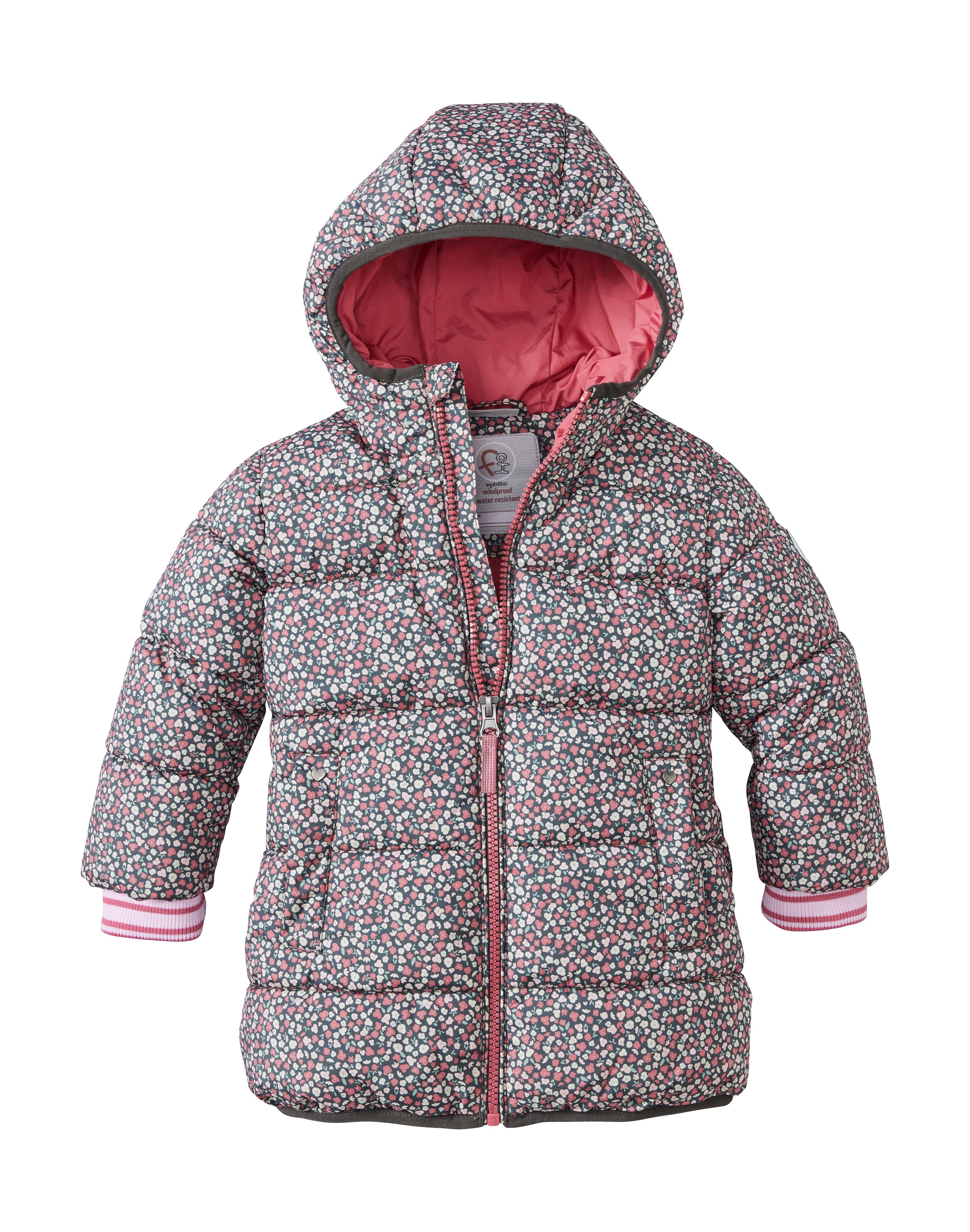 first instinct by killtec Parka »FIOW 61 MNS PRK«, Winddichter, wasserabweisender Steppmantel mit fröhlichem Print