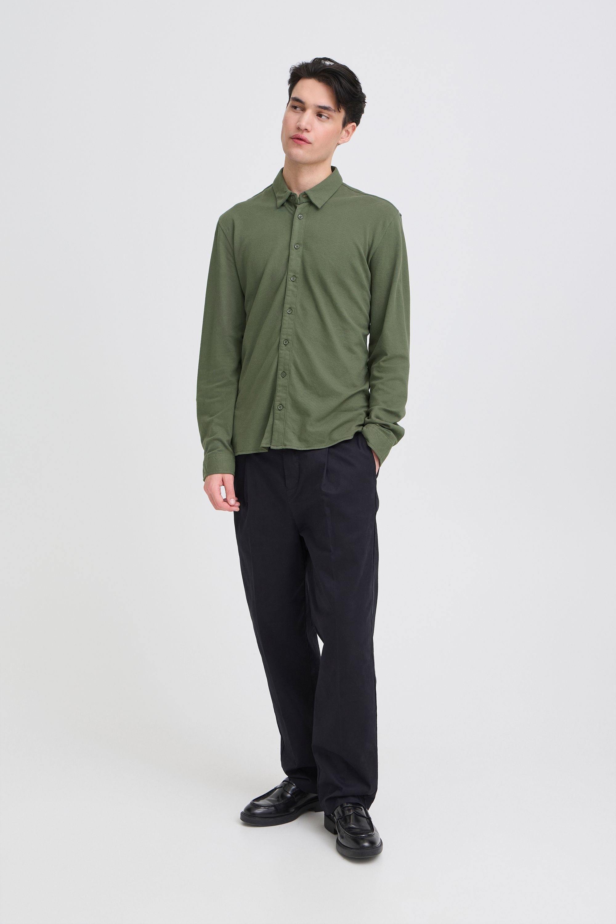 Casual Friday Businesshemd "Businesshemd CFARTHUR LS BU jersey piquet shirt günstig online kaufen