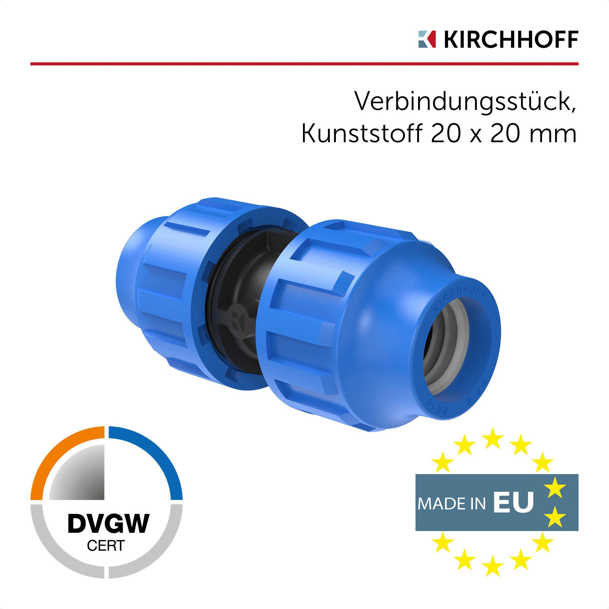 Kirchhoff Anschlussstück, für HDPE Rohr, 20 mm