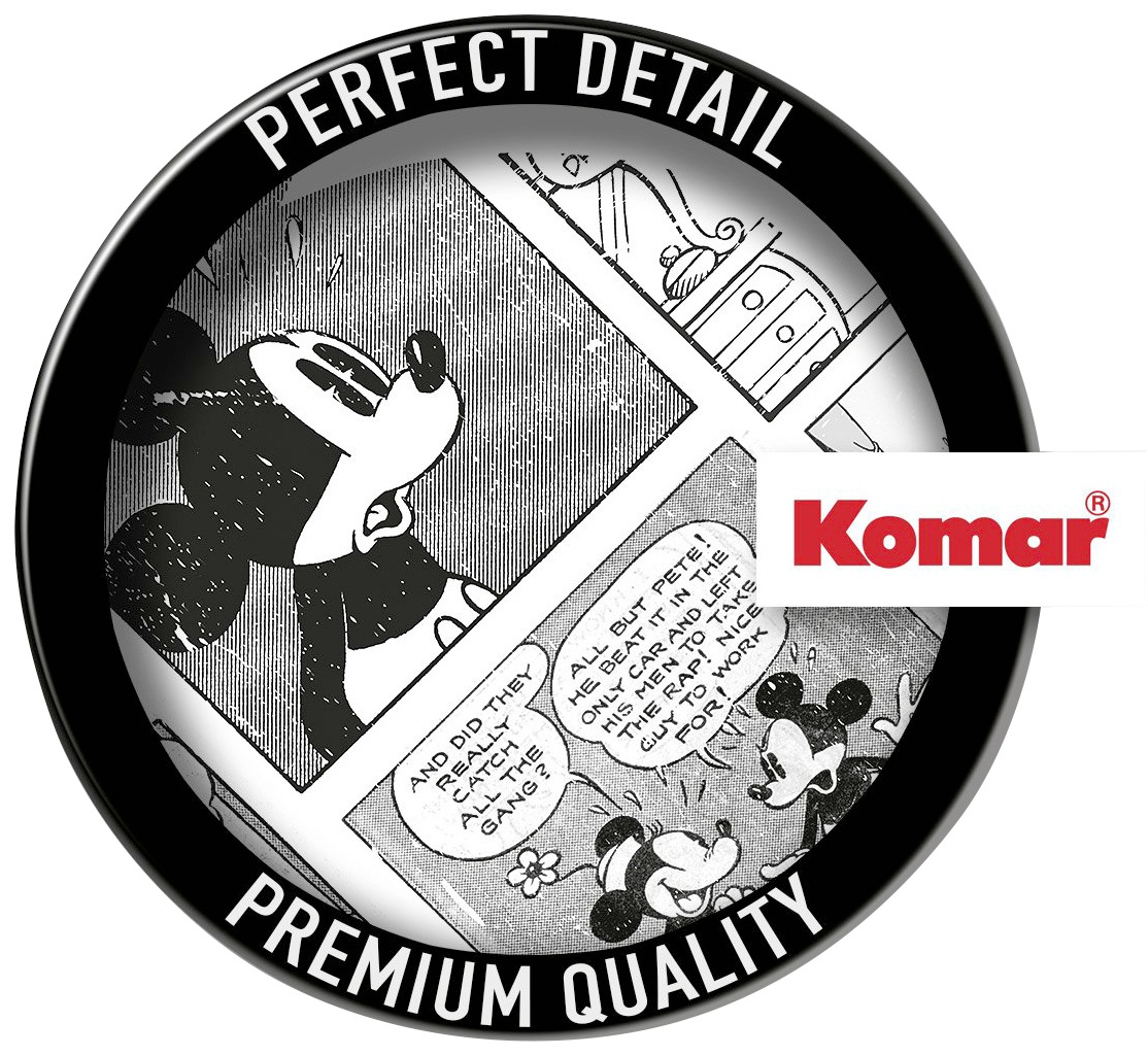 Komar Vliestapete »Vlies selbstklebend - Mickey Head Comic Cartoon - Größe 125 x 125 cm«, bedruckt, Kinderzimmer
