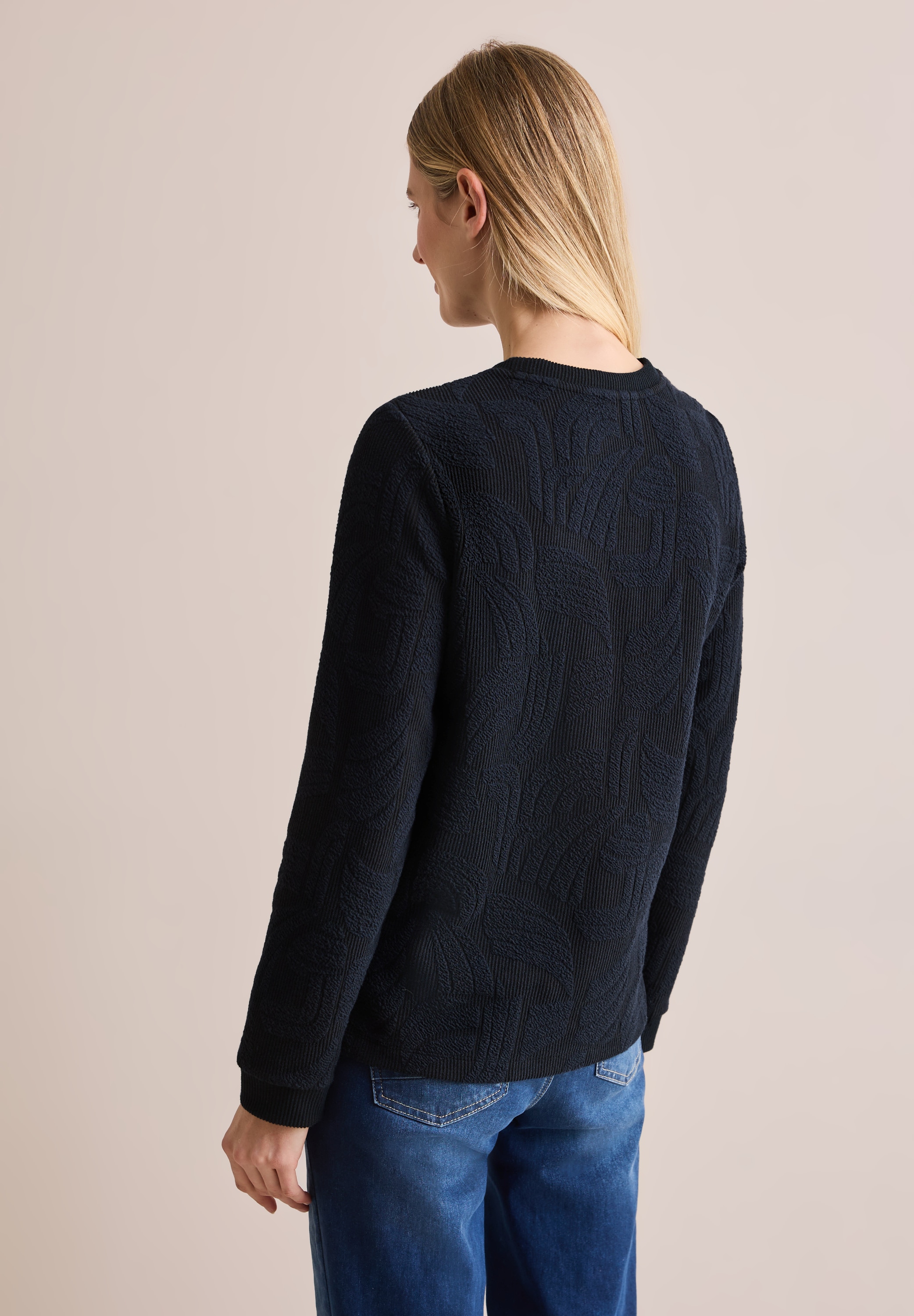 Cecil Langarmshirt, mit grafischem Muster