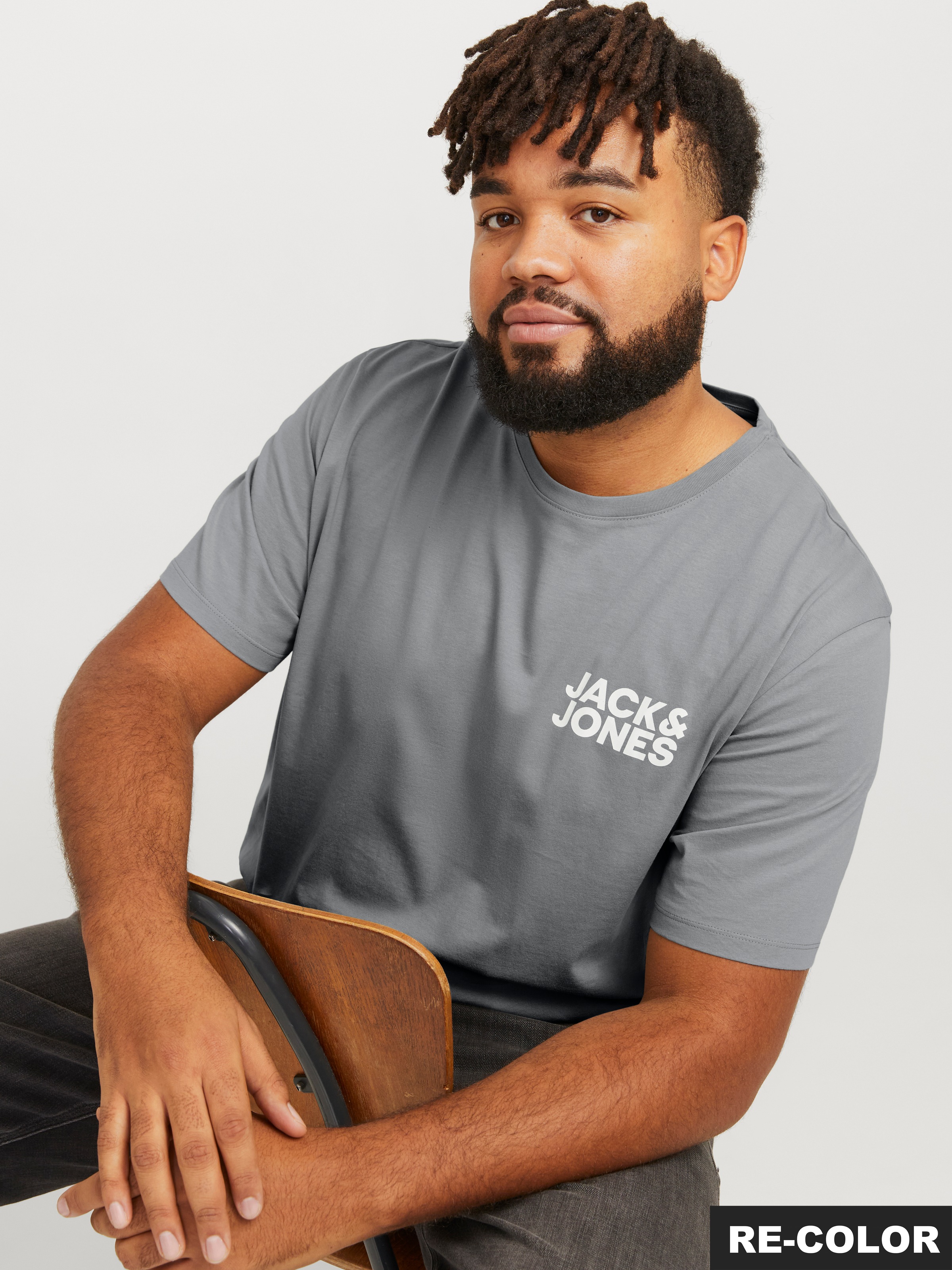 Jack & Jones PlusSize "JJECORP LOGO TEE SS O-NECK NOOS PLS" Baumwolle, regu günstig online kaufen