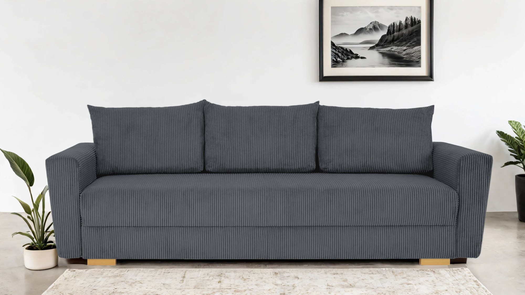 Home affaire 3-Sitzer "MAGHERA 230 cm - OTTO. Verlässliche Qualität." Schlafsofa, Bettkasten, pflegeleicht