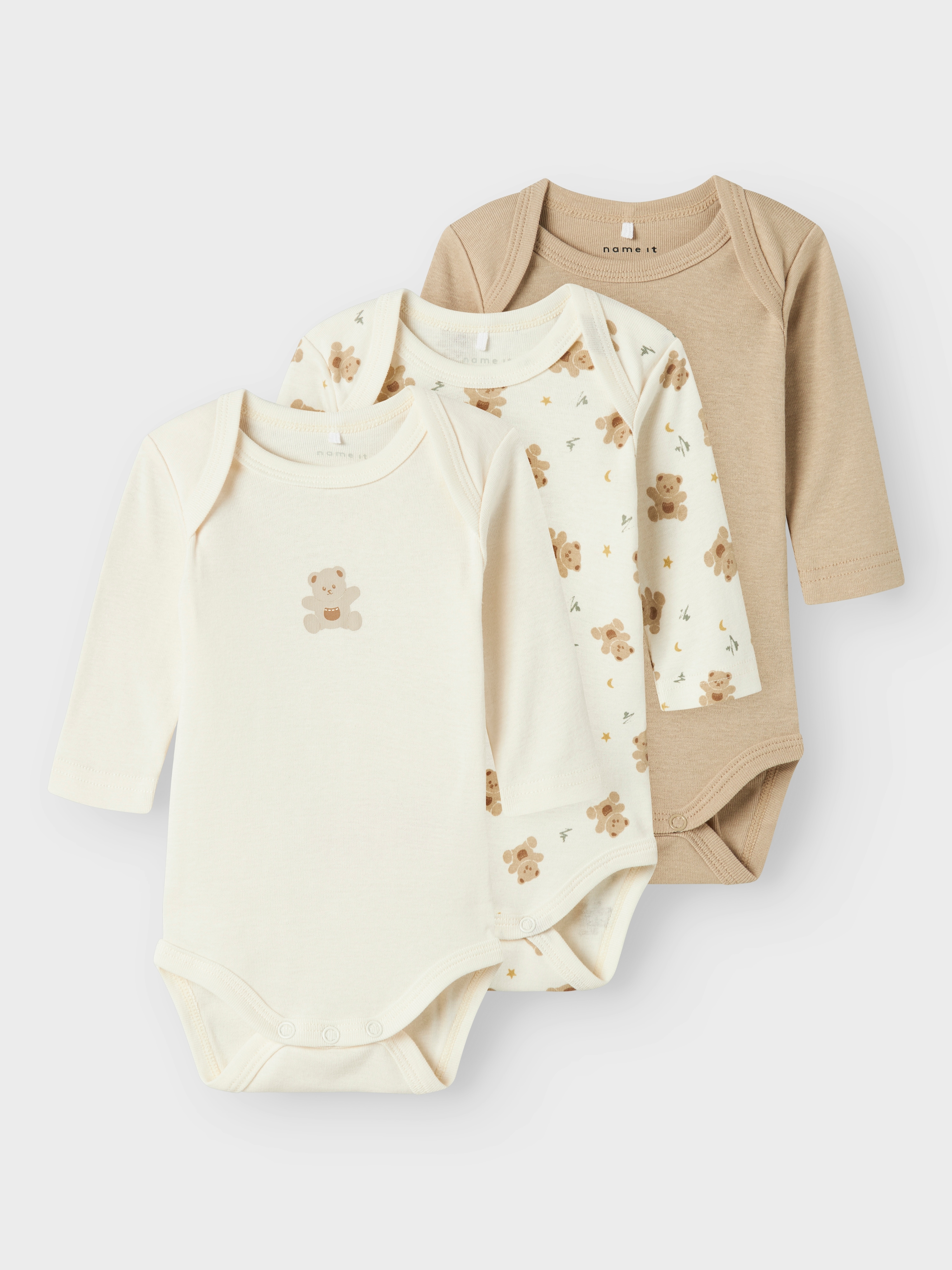 Name It Body "NBNBODY 3P LS JET STREAM BEAR NOOS" Packung, 3 Stk.