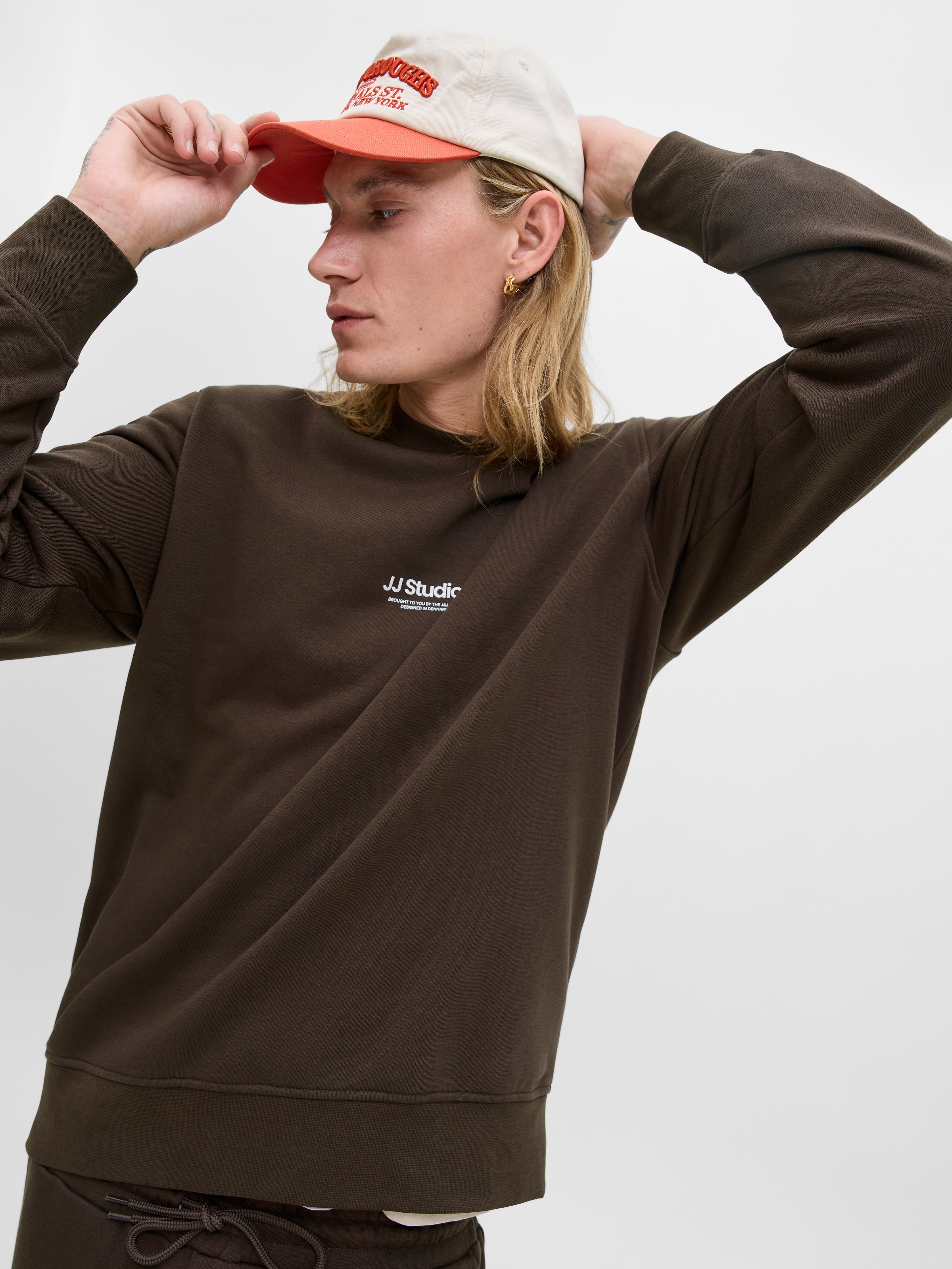 Jack & Jones Sweatshirt "JJESOHO SWEAT CREW NECK NOOS", Baumwollmischung, r günstig online kaufen