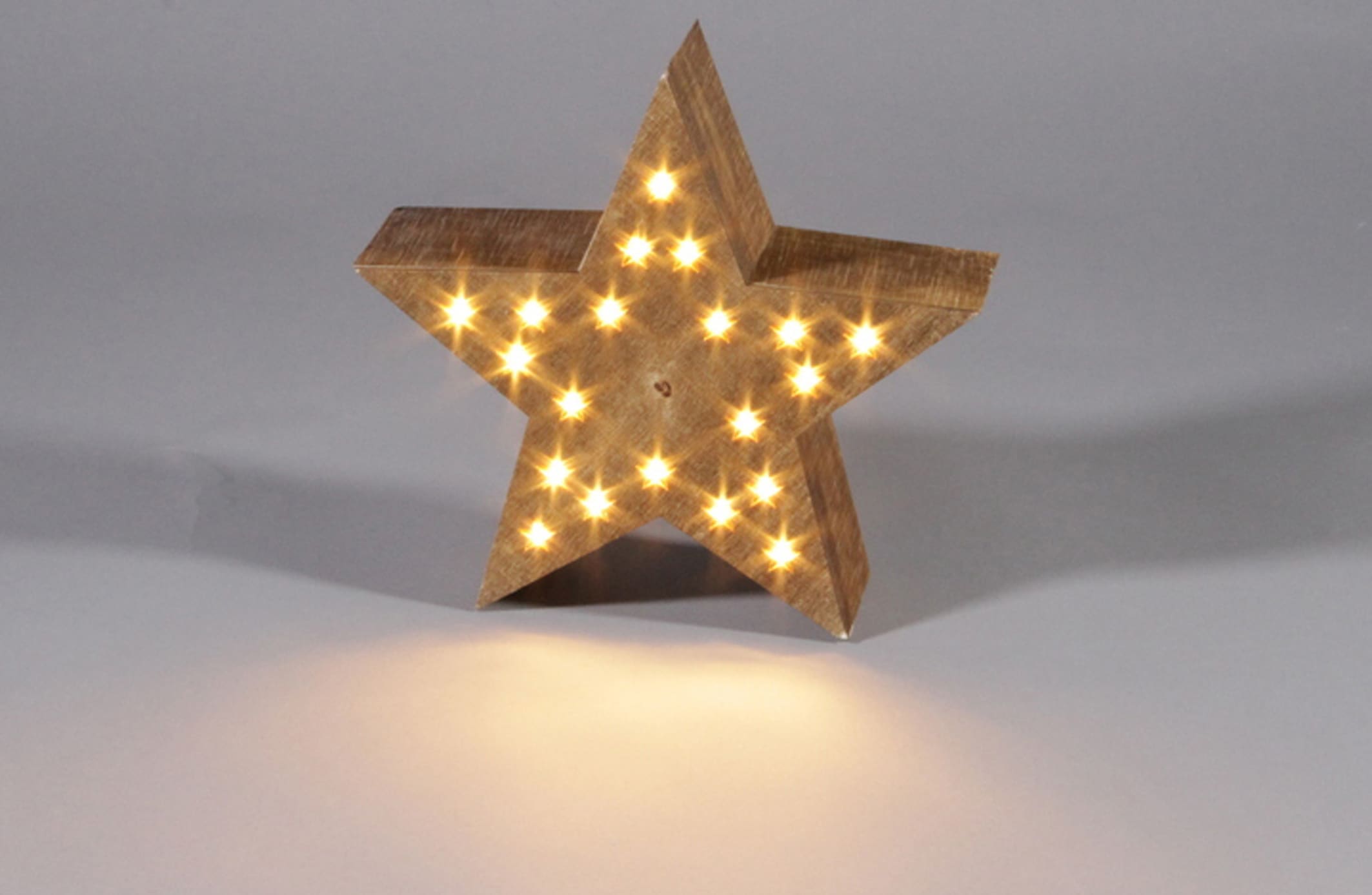 ca. LED Stern Holz, cm 20 Weihnachtsdeko«, aus | Ø BAUR kaufen »Weihnachtsstern,