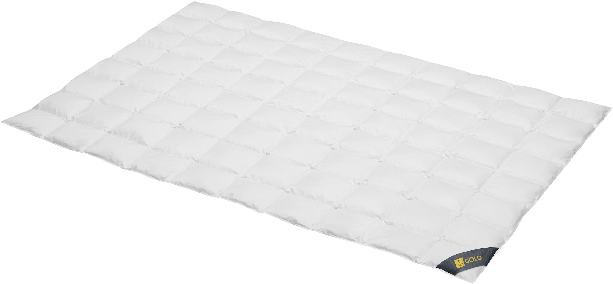 SPESSARTTRAUM Gänsedaunenbettdecke "Gold" extraleicht Füllung 100Gaensedaun günstig online kaufen