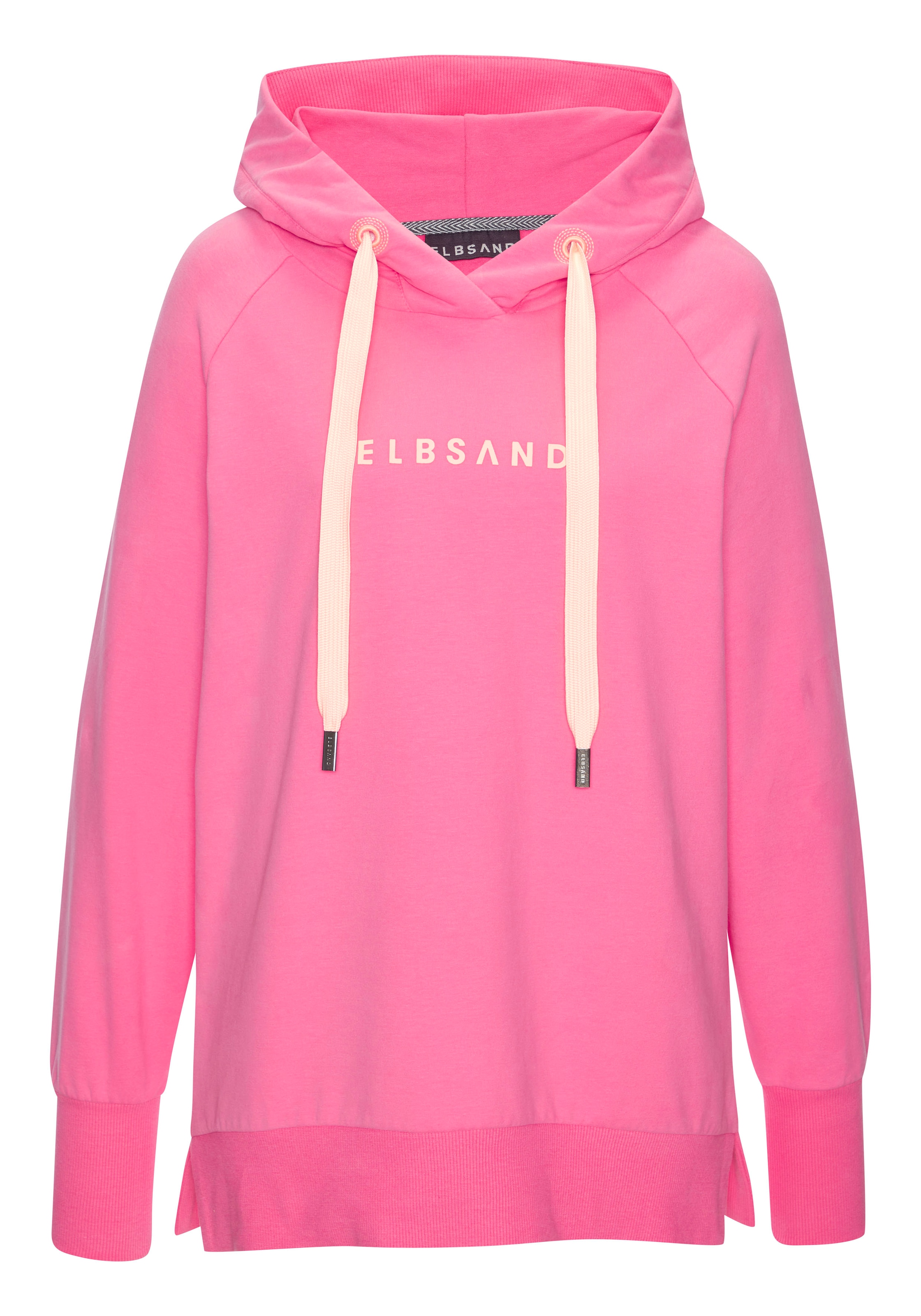 Elbsand Kapuzensweatshirt »Svana«, mit Logoprint, bequemer Hoodie, seitliche Schlitze