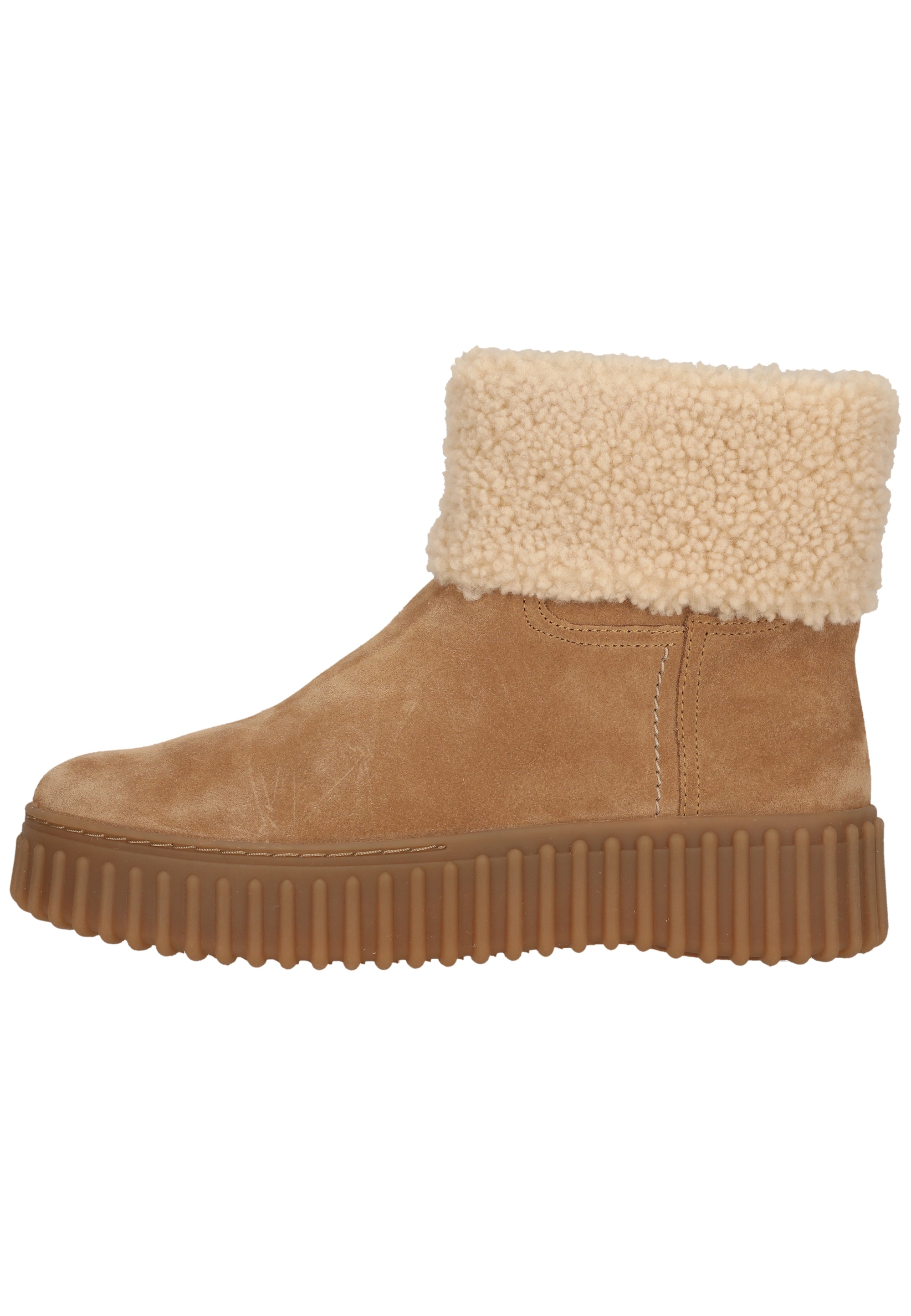 Clarks Stiefel »Torhill Turn Light Tan WLined«  mit charakteristischer, gerippter Sohle