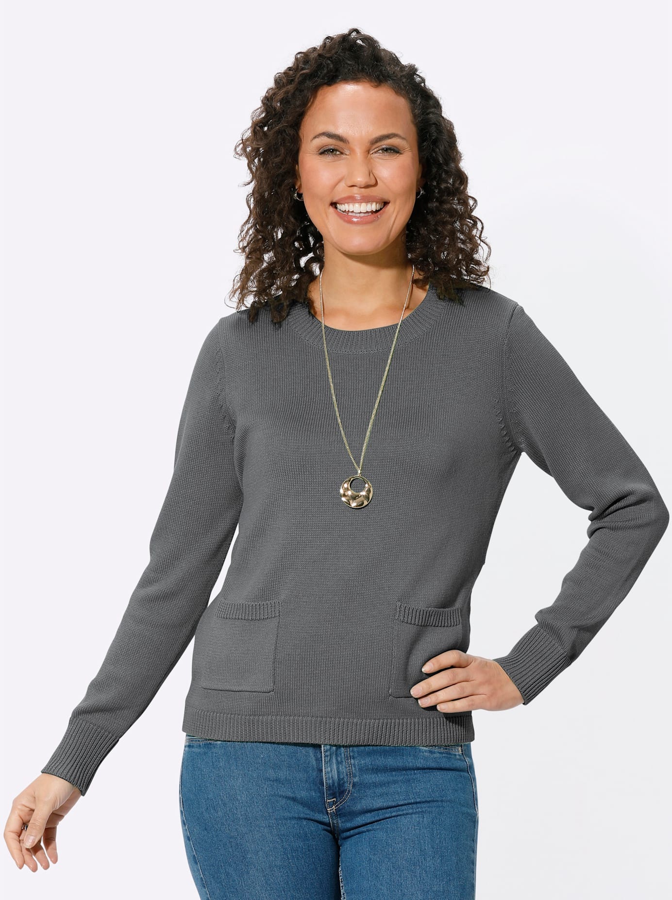 Casual Looks Rundhalspullover »Pullover«
