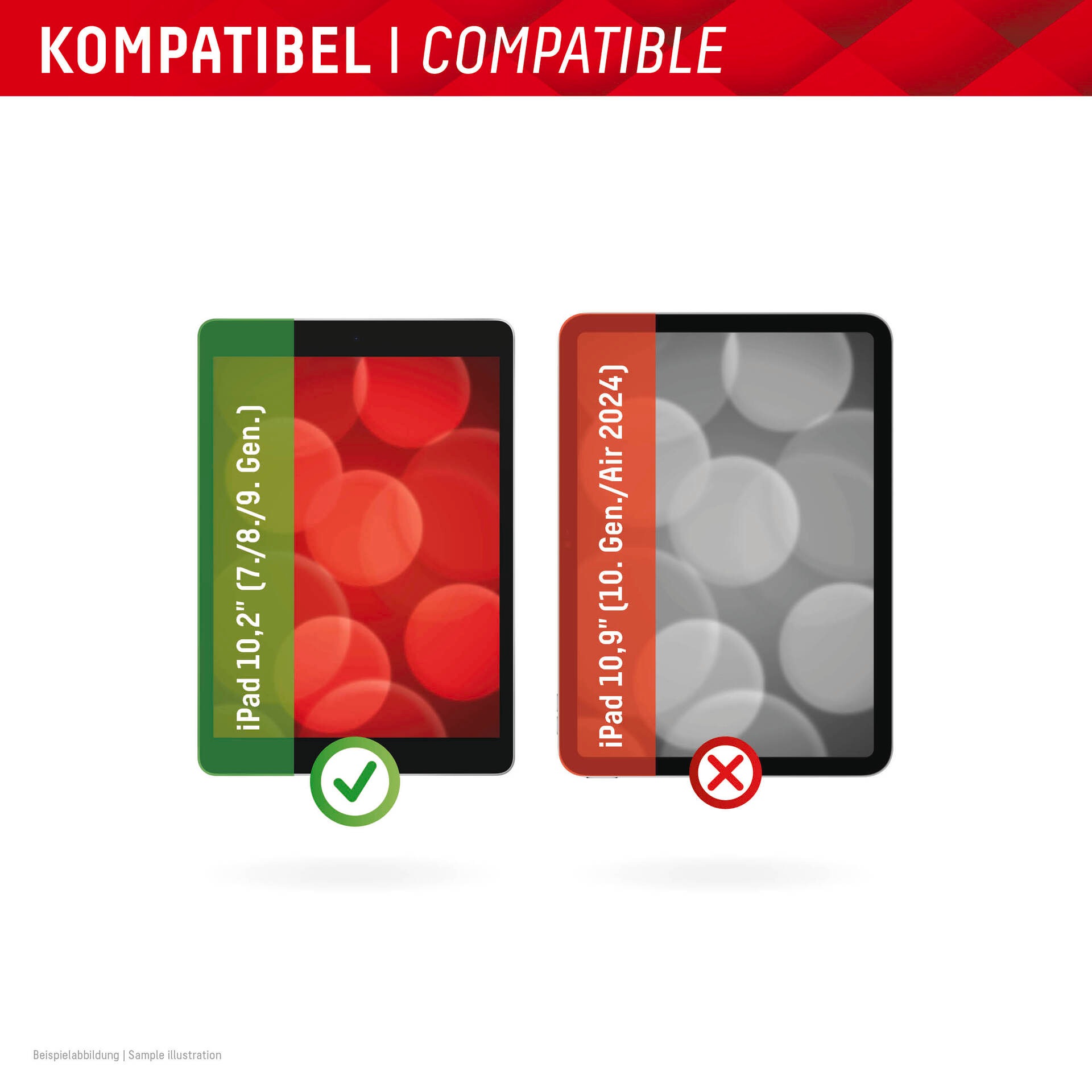 Displex Displayschutzfolie »Tablet Privacy Safe«, für Apple iPad 10,2 (7/8/9 Gen), Blickschutzfolie, Schutzfolie, Bildschirmschutz, kratz- & stoßfest
