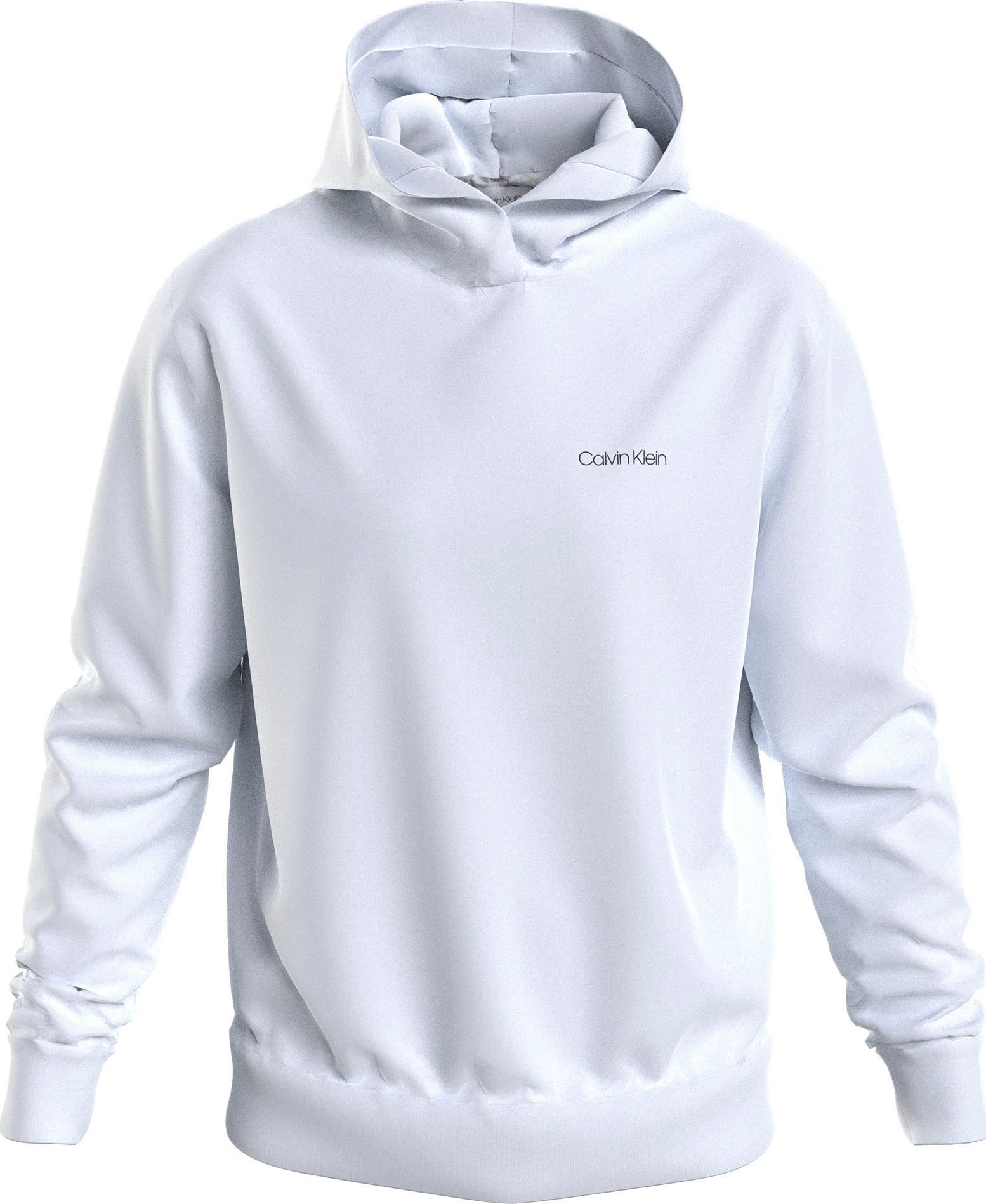Calvin Klein Kapuzensweatshirt "ANGLED BACK LOGO HOODIE"