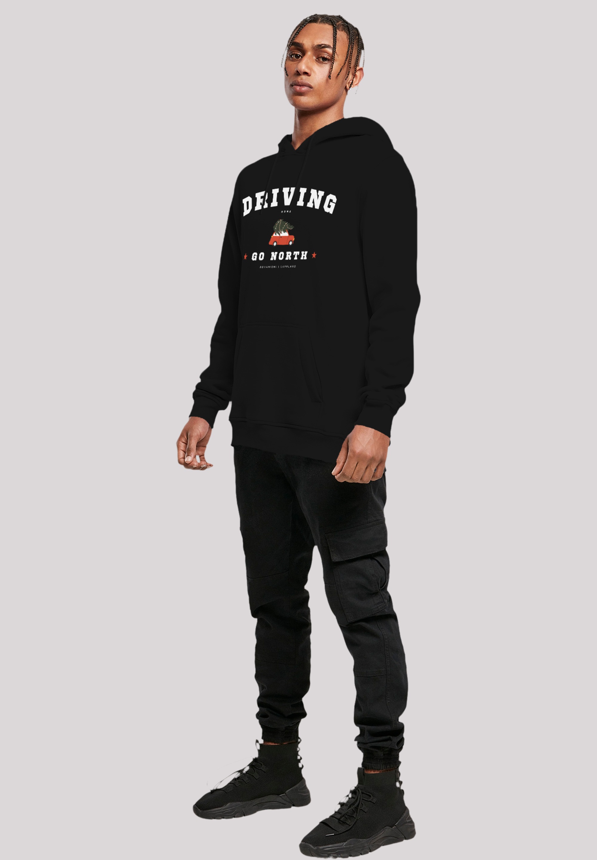 F4NT4STIC Kapuzenpullover »Driving Home Christmas«, Weihnachten, Geschenk, Logo