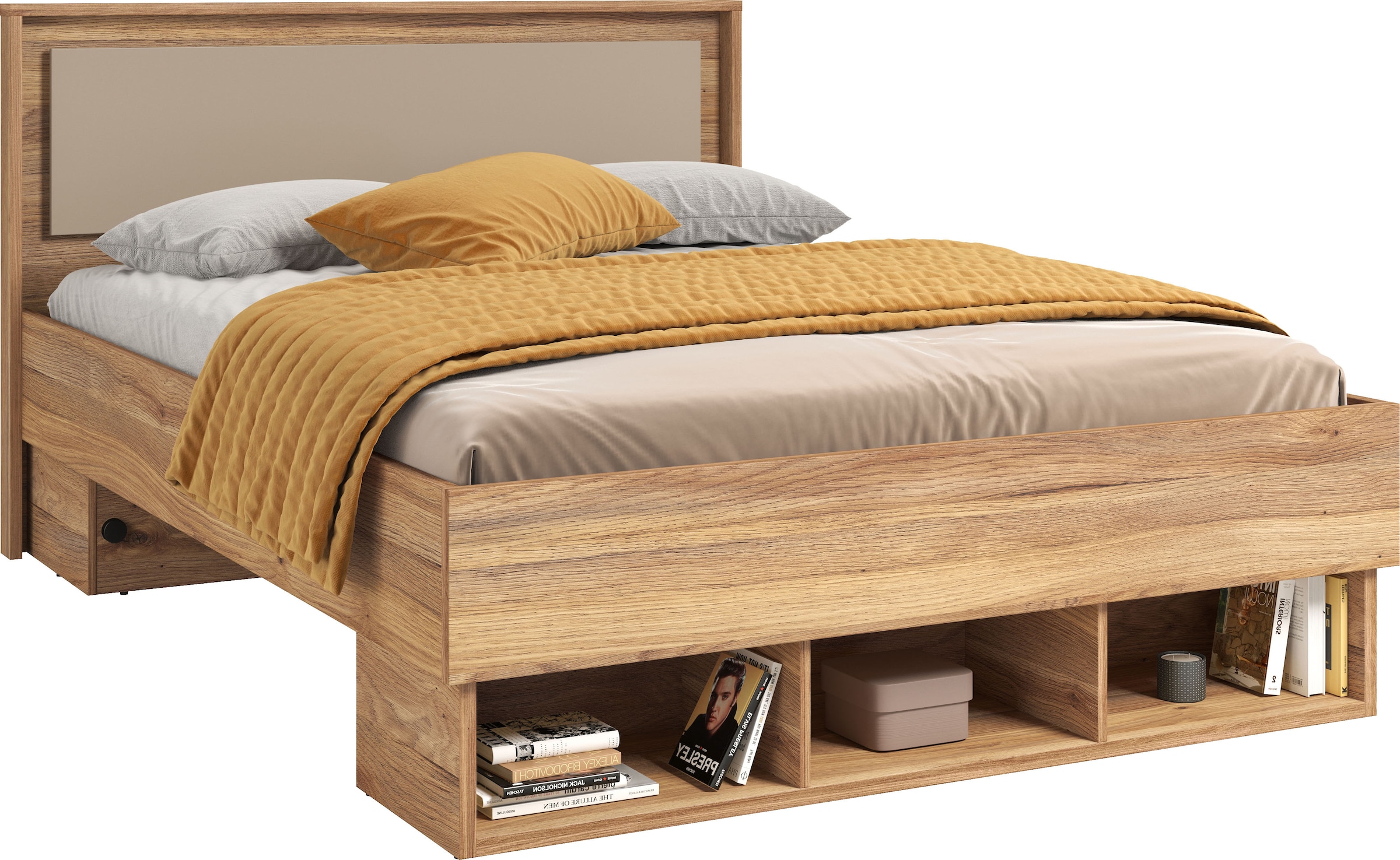 Home affaire Bettgestell "Wharton, 140, 160 oder 180cm Breite, Made in Euro günstig online kaufen
