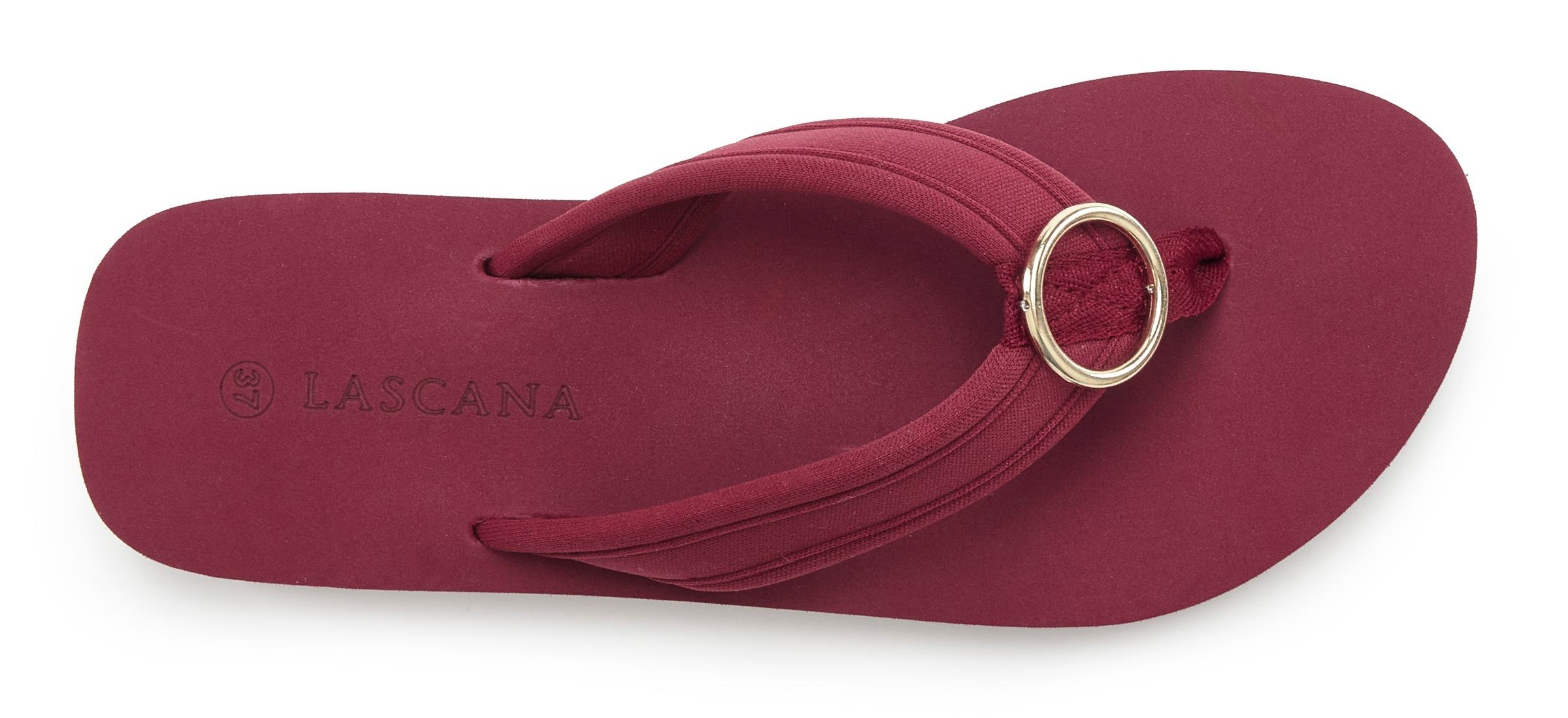 Thumbnail - LASCANA Badezehentrenner "Sandale, Pantolette," Zehentrenner, Badeschuh mit Ringapplikation "Italy" VEGAN