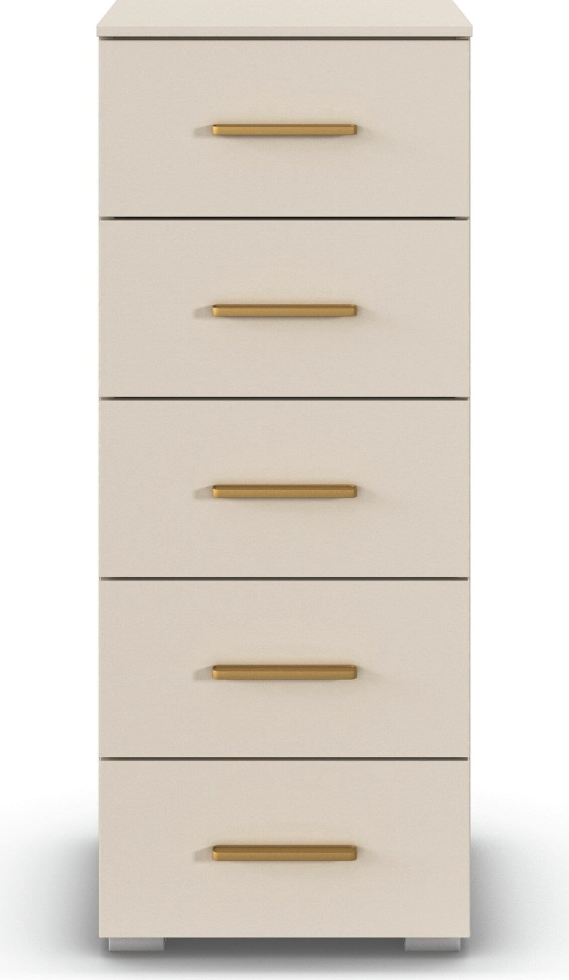 OTTO home Schubkastenkommode »Highboard Sideboard Kommode SCHNELLMONTAGESYSTEM ZELLARA« 5 geräumigen Schubladen, Griffe Gold aus Metall MADE IN GERMANY