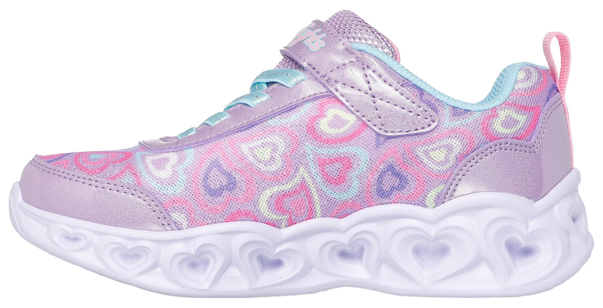 Skechers Sneaker »HEART LIGHTS«, Blinkschuh mit Herz-Laufsohle, Größenschablone zum Download