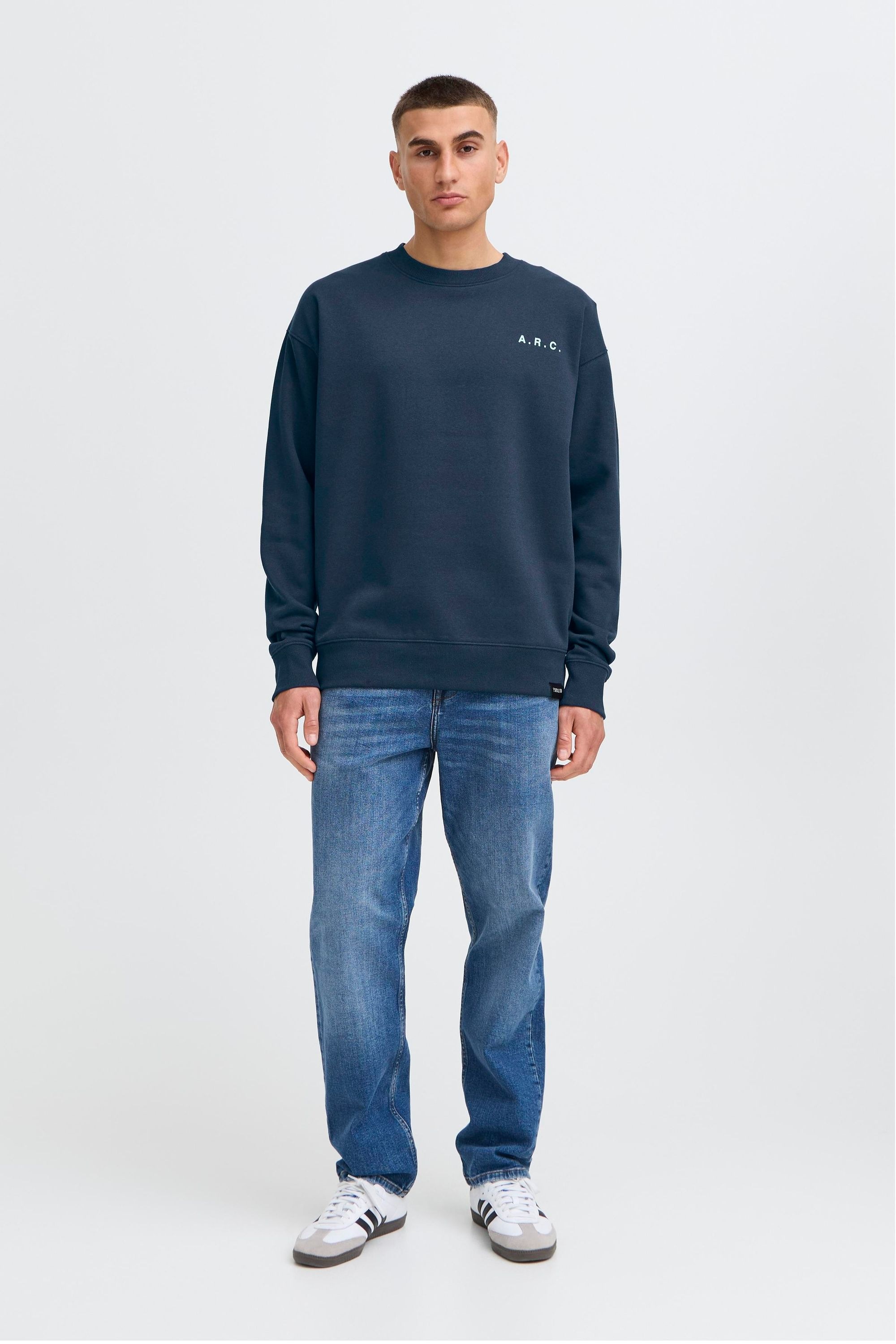 Solid Longpullover "Sweatshirt SDHannes" günstig online kaufen