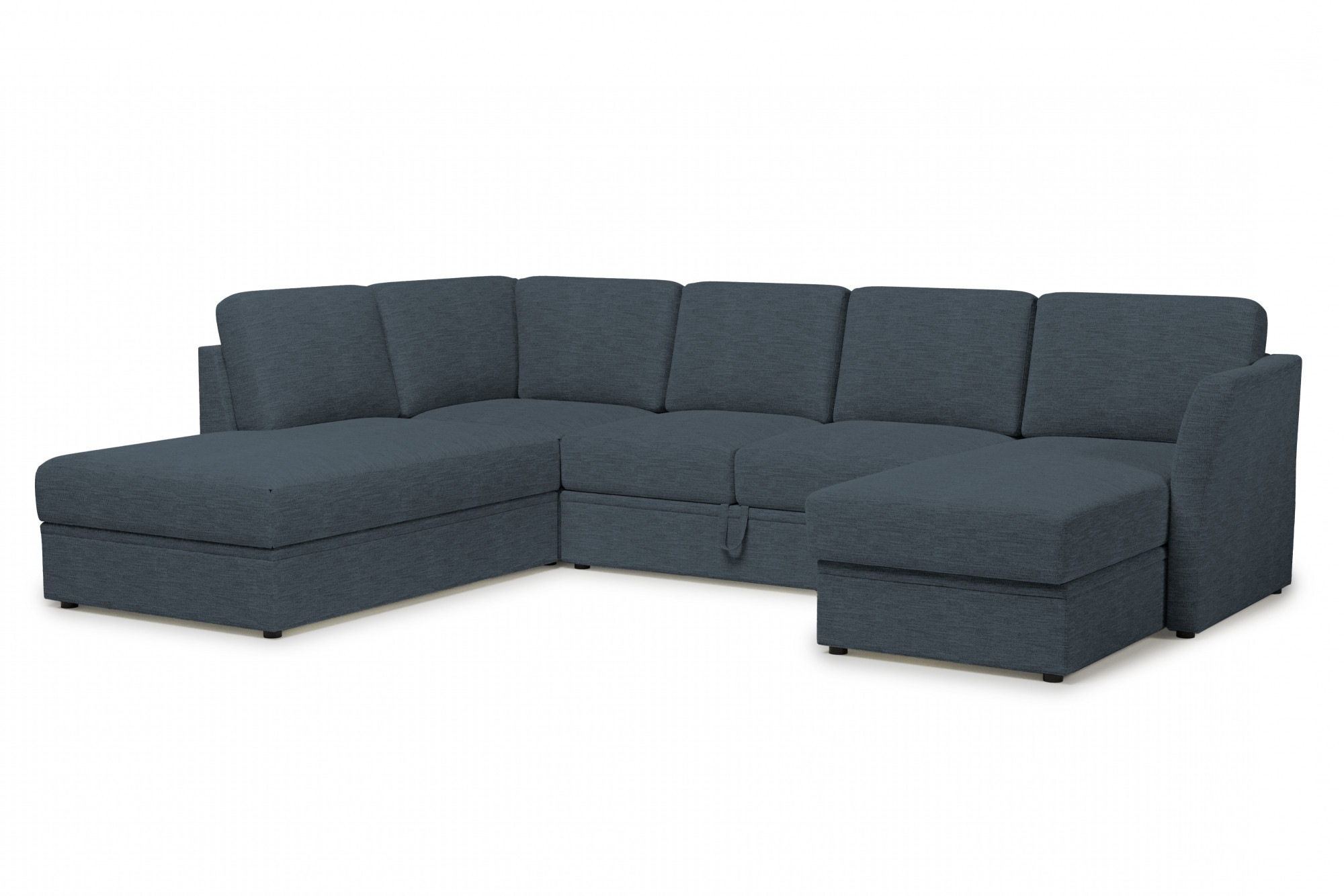 Home affaire Wohnlandschaft »Lavars Schlafsofa«, mit Bettfunktion und Stauraum, in zwei verschiedenen Bezugsqualitäten