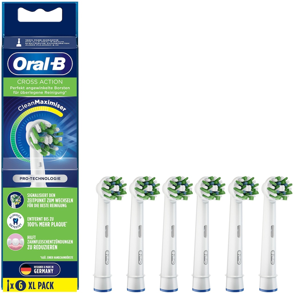 Oral-B Aufsteckbürsten »CrossAction CleanMaximizer«