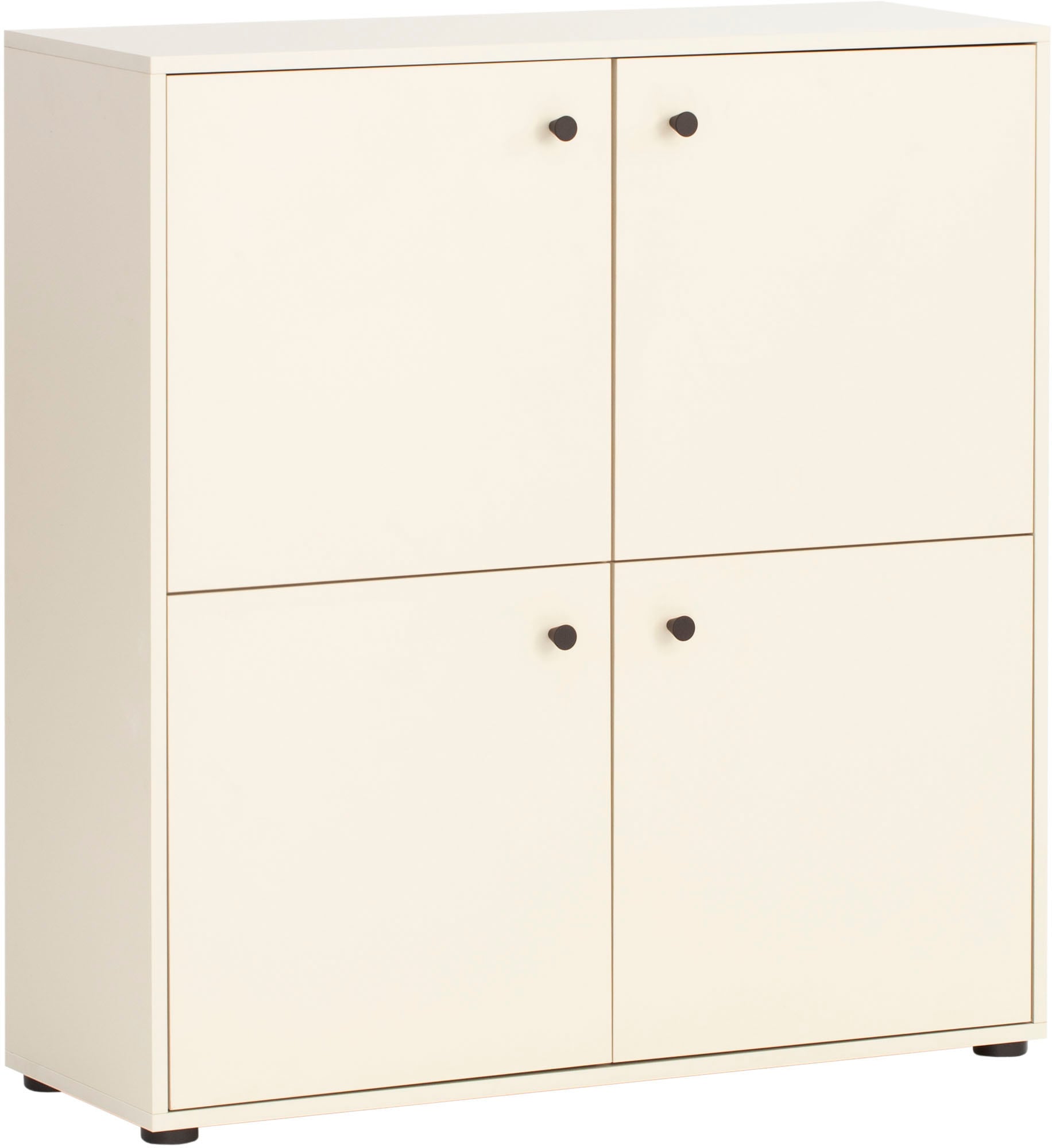 welltime Hochkommode "Lovund, Kommode, melaminharzbeschichtet,Made in Germany, B: 98 cm" Solide Verarbeitung - Dieses Produkt ist in Deutschland gefertigt