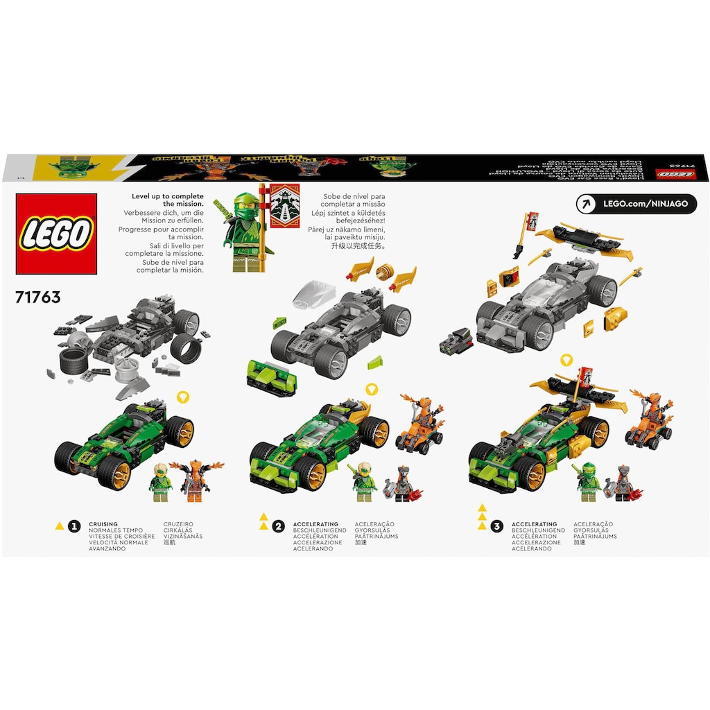 LEGO® Konstruktionsspielsteine »Lloyds Rennwagen EVO (71763), LEGO® NINJAGO®«, (279 St.)