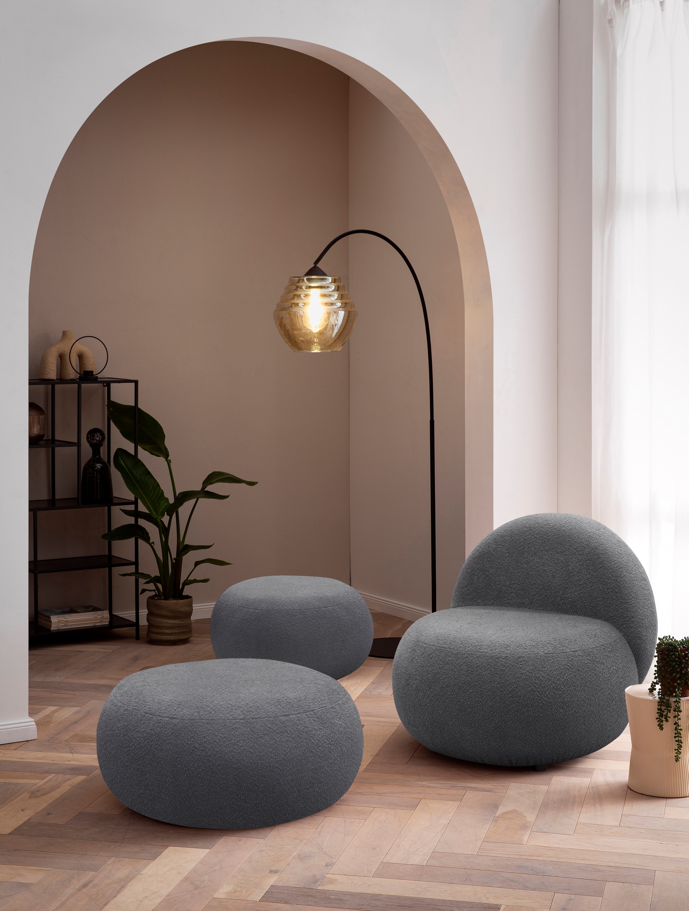 Home affaire Polsterhocker "Mithras I Lieferzeit nur 2 Wochen, passend zum günstig online kaufen