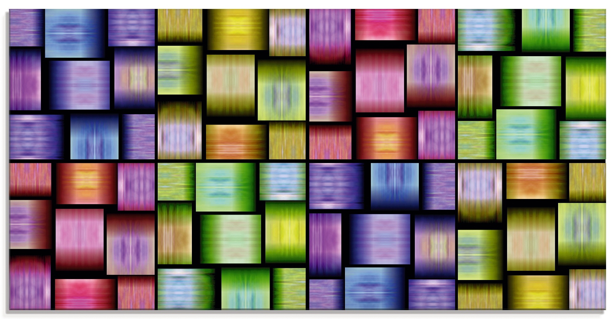 Artland Glasbild "Bunte Muster", Muster, (1 St.), in verschiedenen Größen