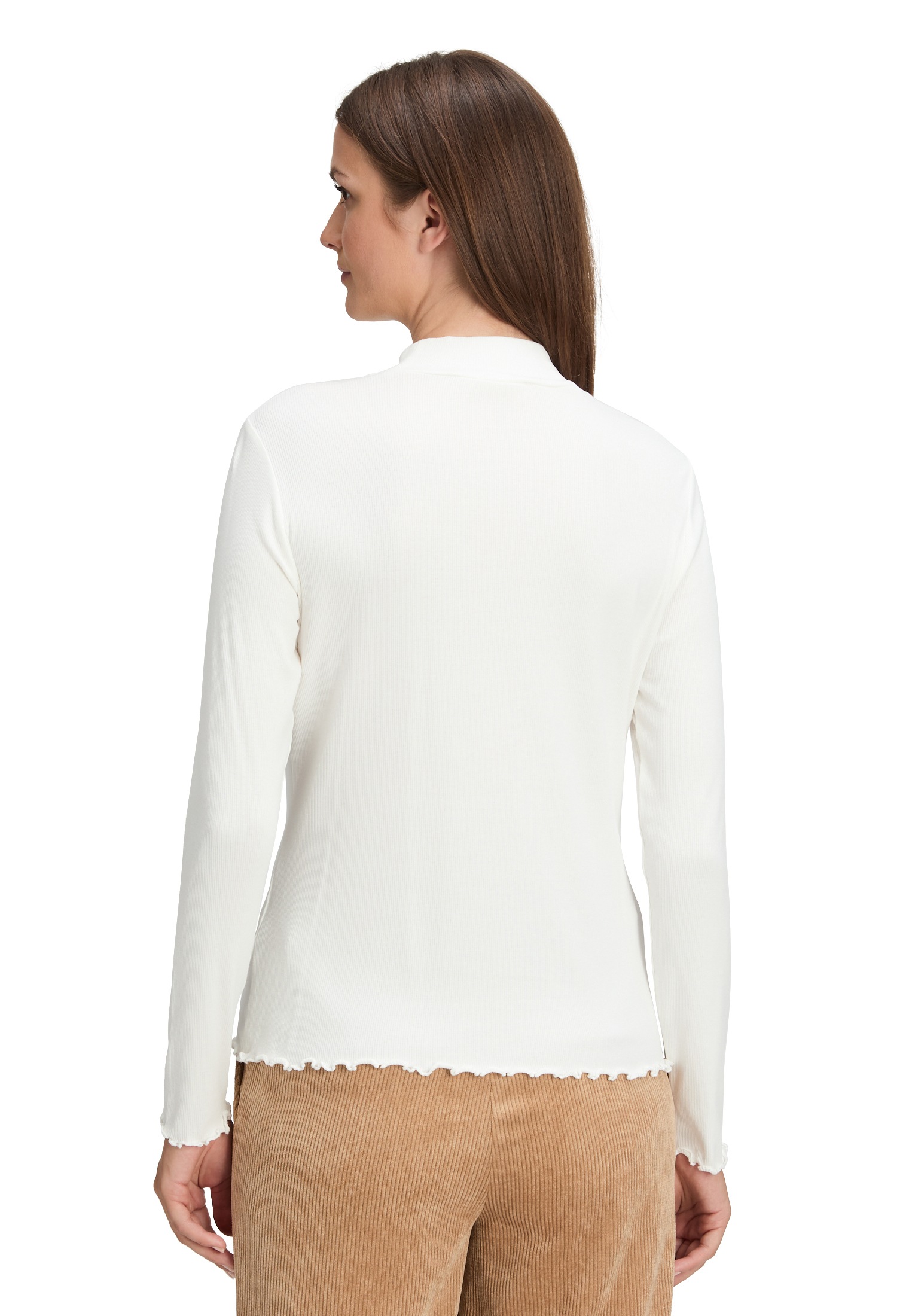 Betty&Co Kurzarmshirt »Betty & Co Damen Langarm-Shirt mit Rippenstruktur«, (1 tlg.)