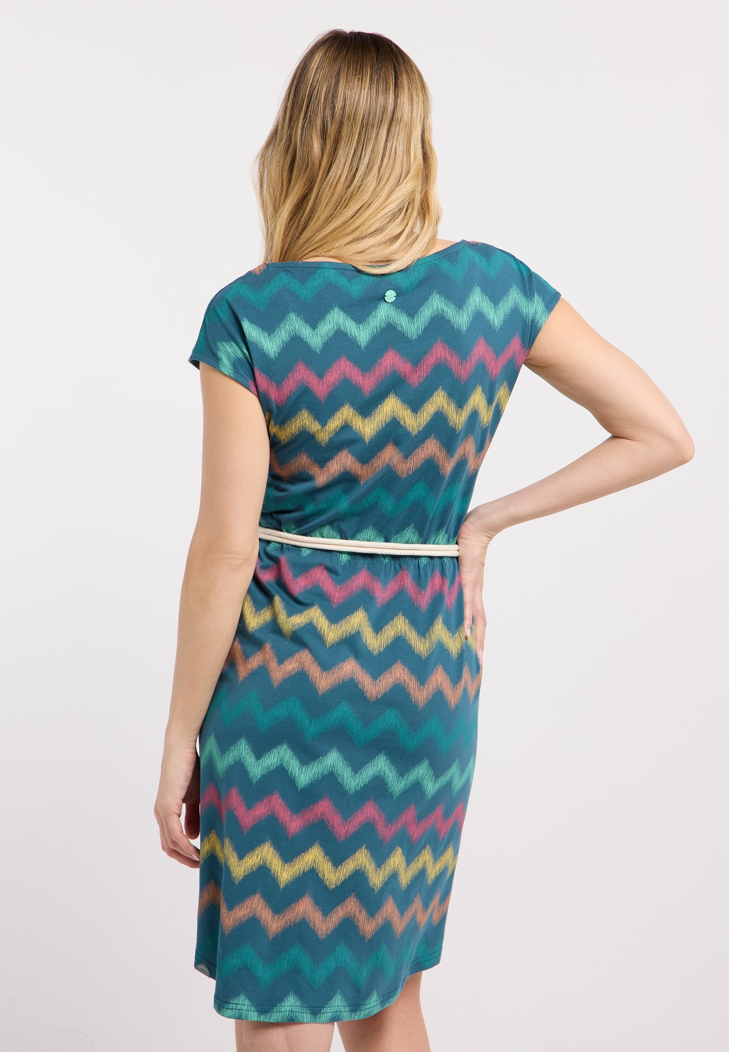 Ragwear Sommerkleid »LILITHE PRINT« 2 tlg. Baumwoll-Modal-Mix mit Eingrifftaschen und Gürtel