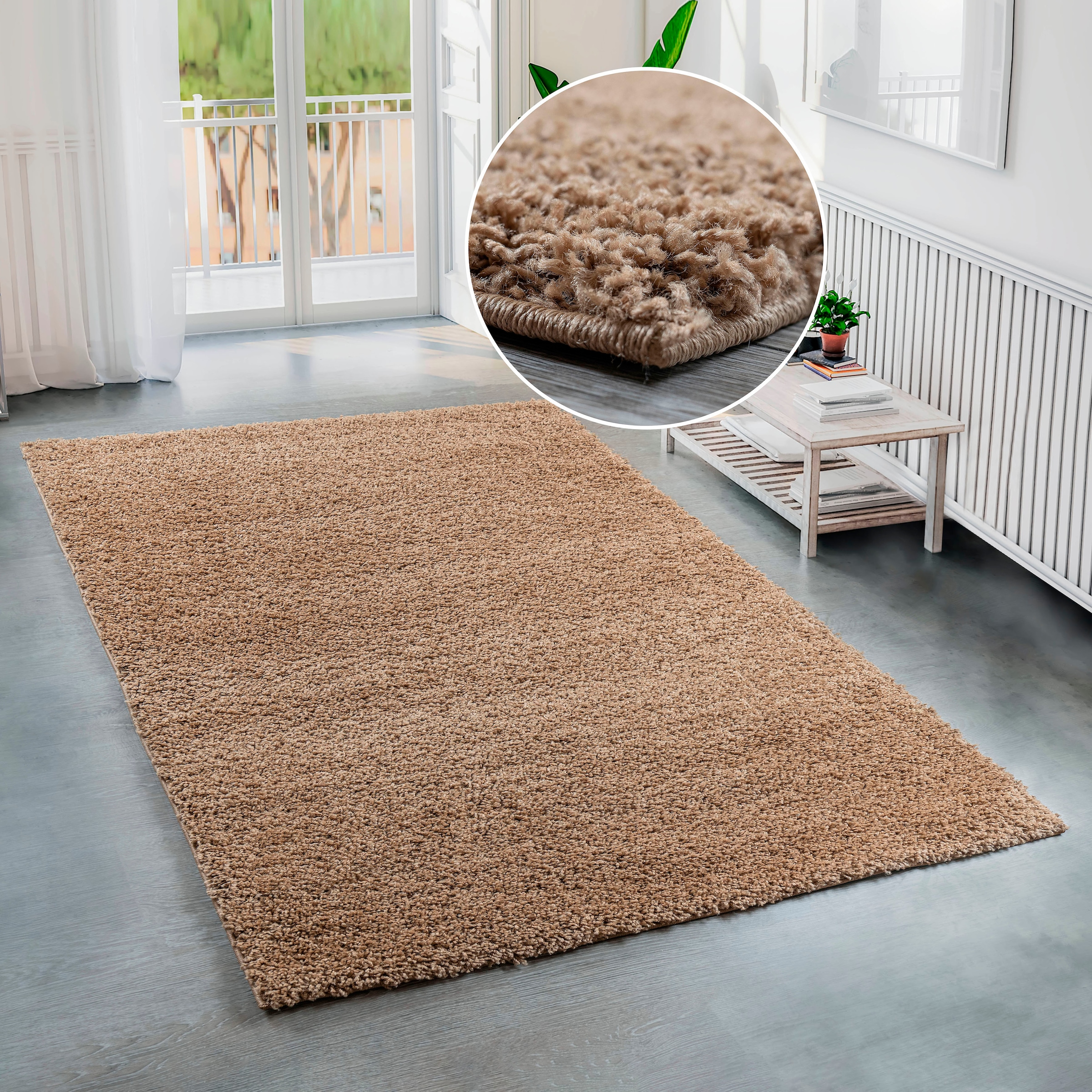 Home affaire Hochflor-Teppich »Shaggy 30«, Teppich, weich | Uni BAUR kaufen rechteckig, und kuschelig besonders Farben