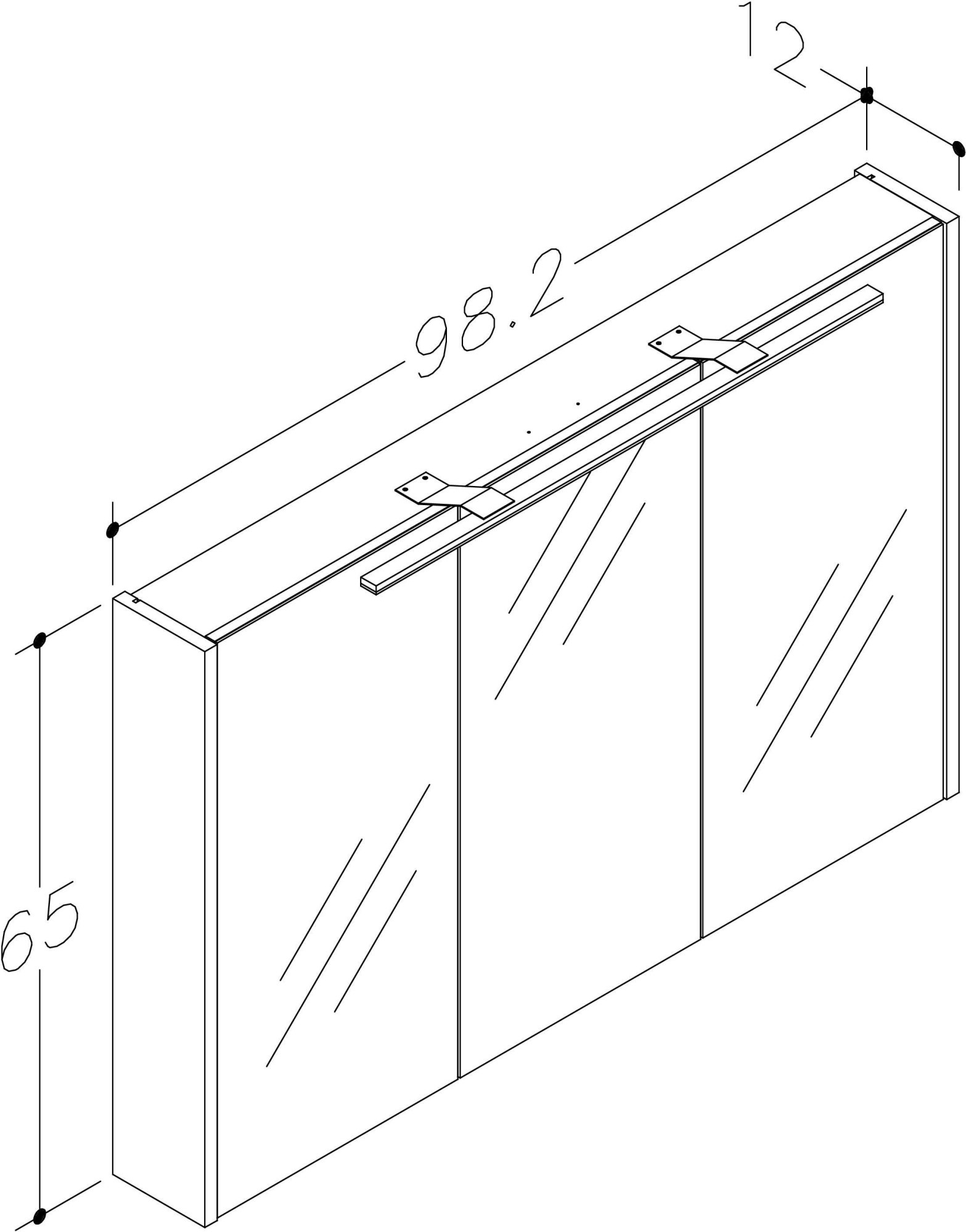 welltime Badezimmerspiegelschrank »Joy«, Breite 78 cm, mit 2 Türen, mit LED, IP 44