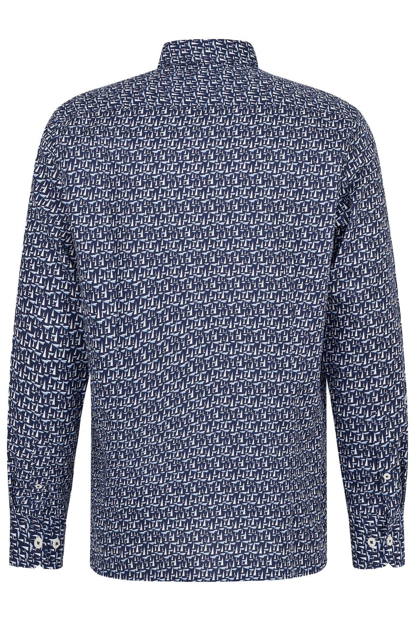 bugatti Langarmhemd, mit Button-Down-Kragen