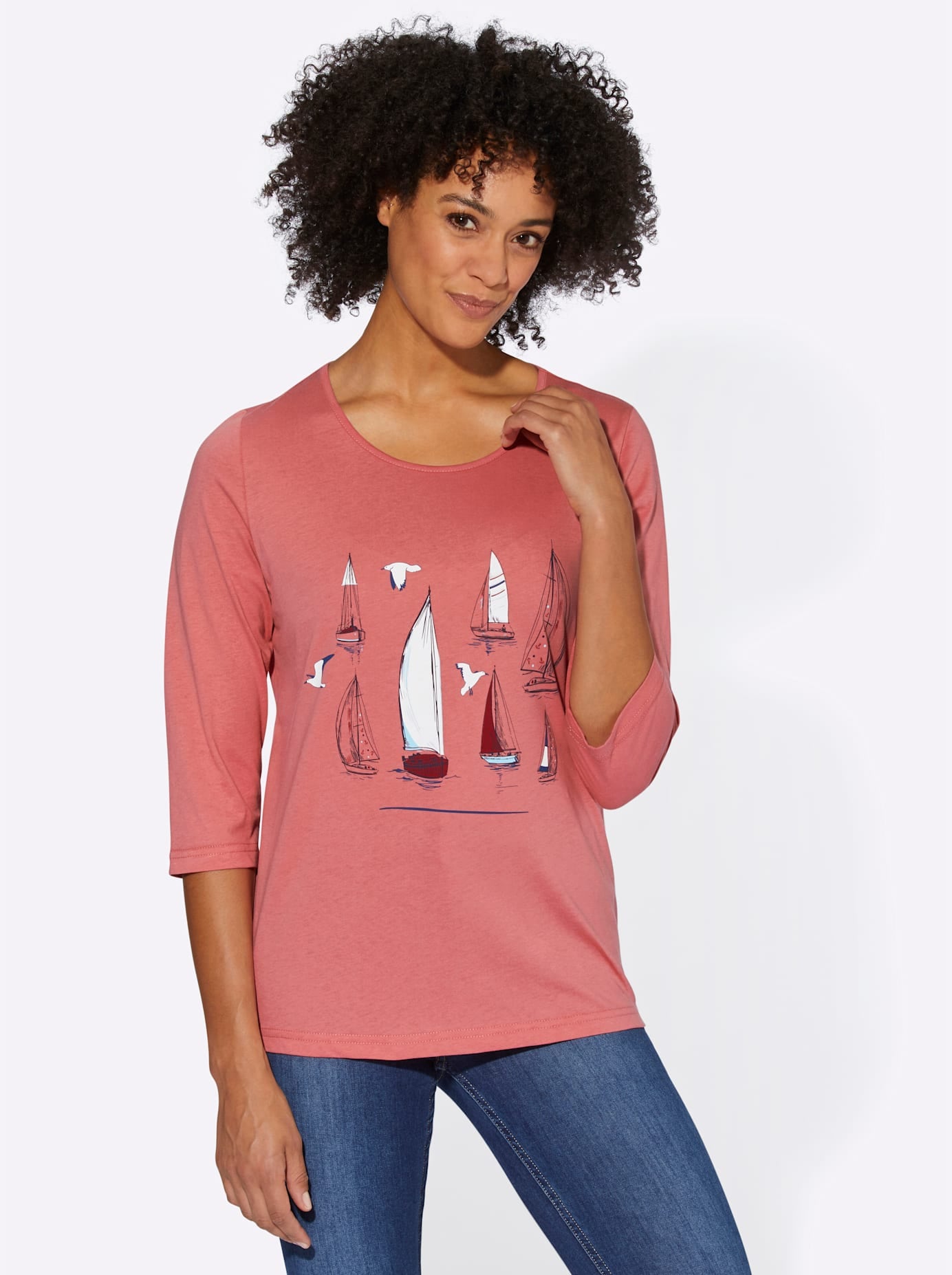 Classic Basics 3/4-Arm-Shirt "Shirt" 1 Stk. tlg. günstig online kaufen