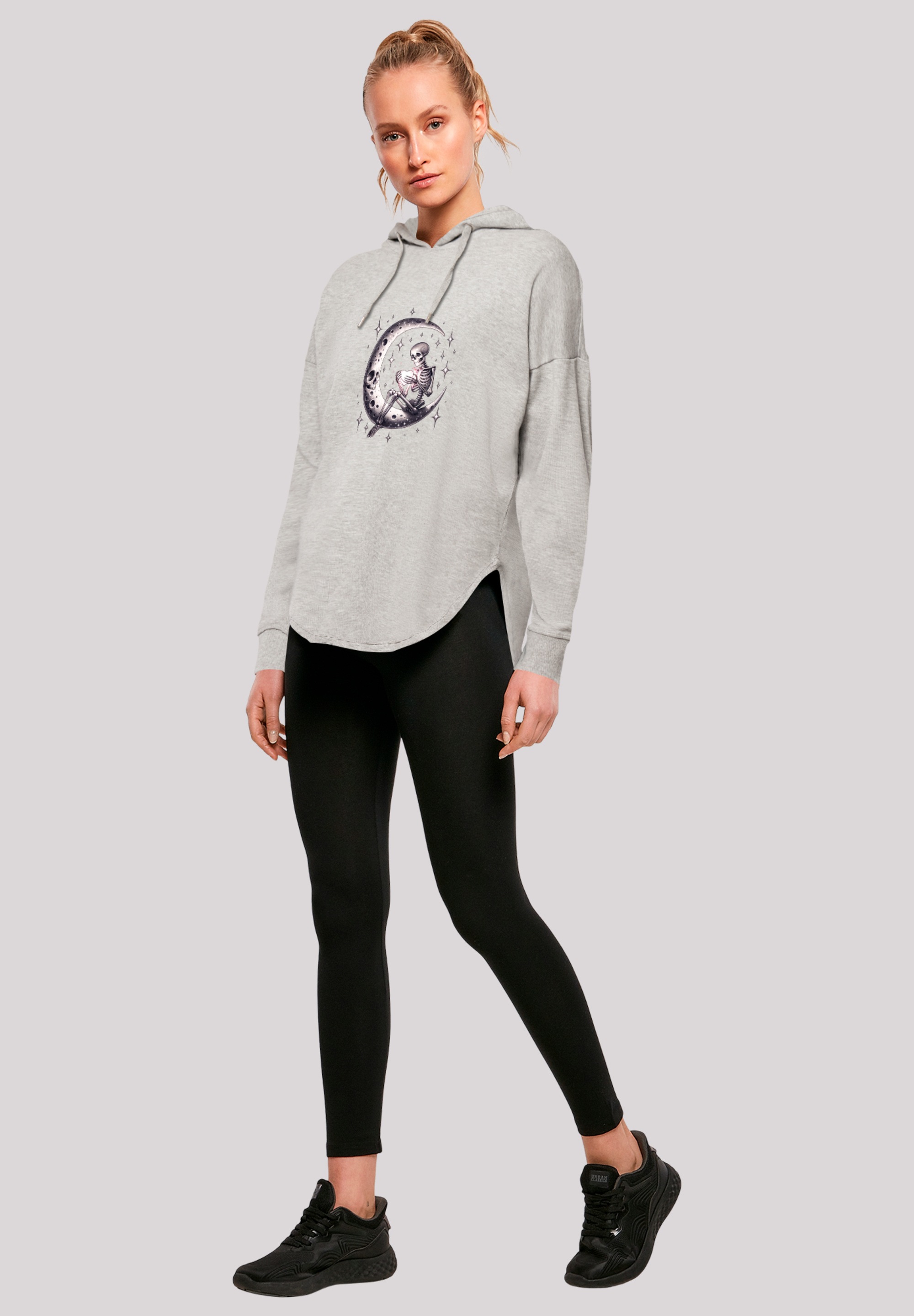F4NT4STIC Kapuzenpullover »Gothic Valentinstag Skelett Mond«, Premium Qualität